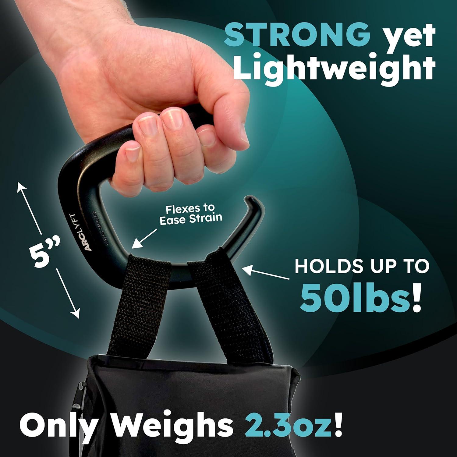 Transportador de Bolsas de Compras ARCLYFT - Diseño Ergonómico Negro