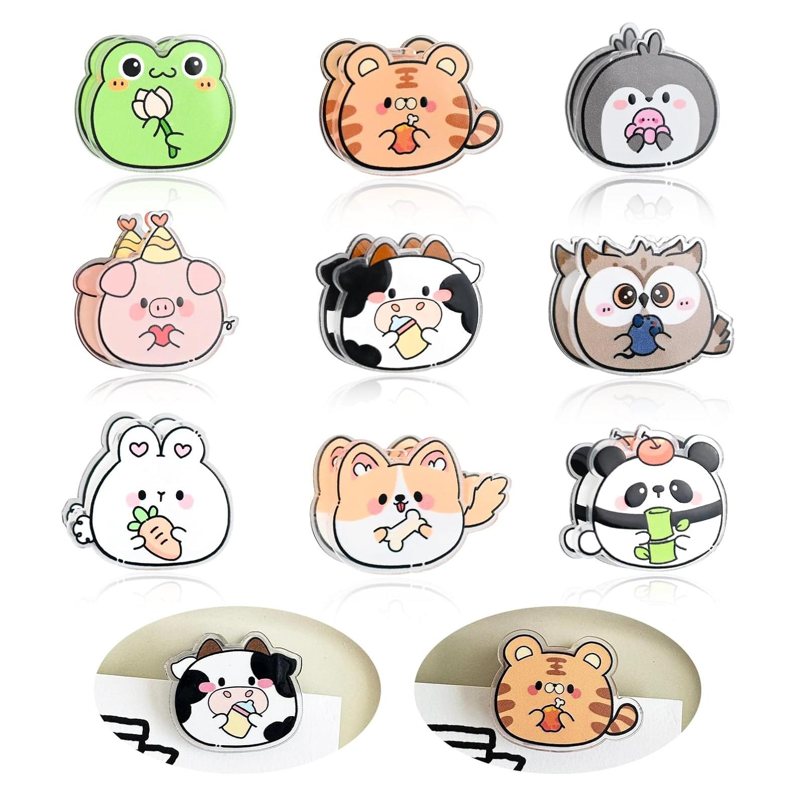 Juego de 9 Clips de Sellado BieFuDan en Forma de Animal