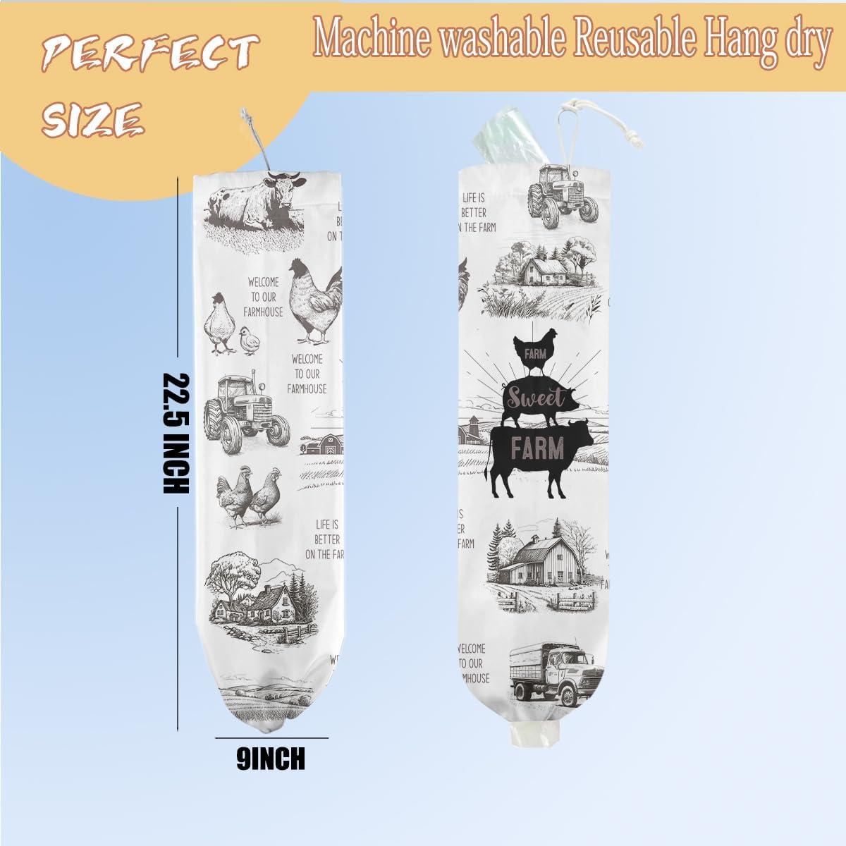 Soporte de Bolsa de Plástico HZMLYDJ Montado en Pared 57 cm