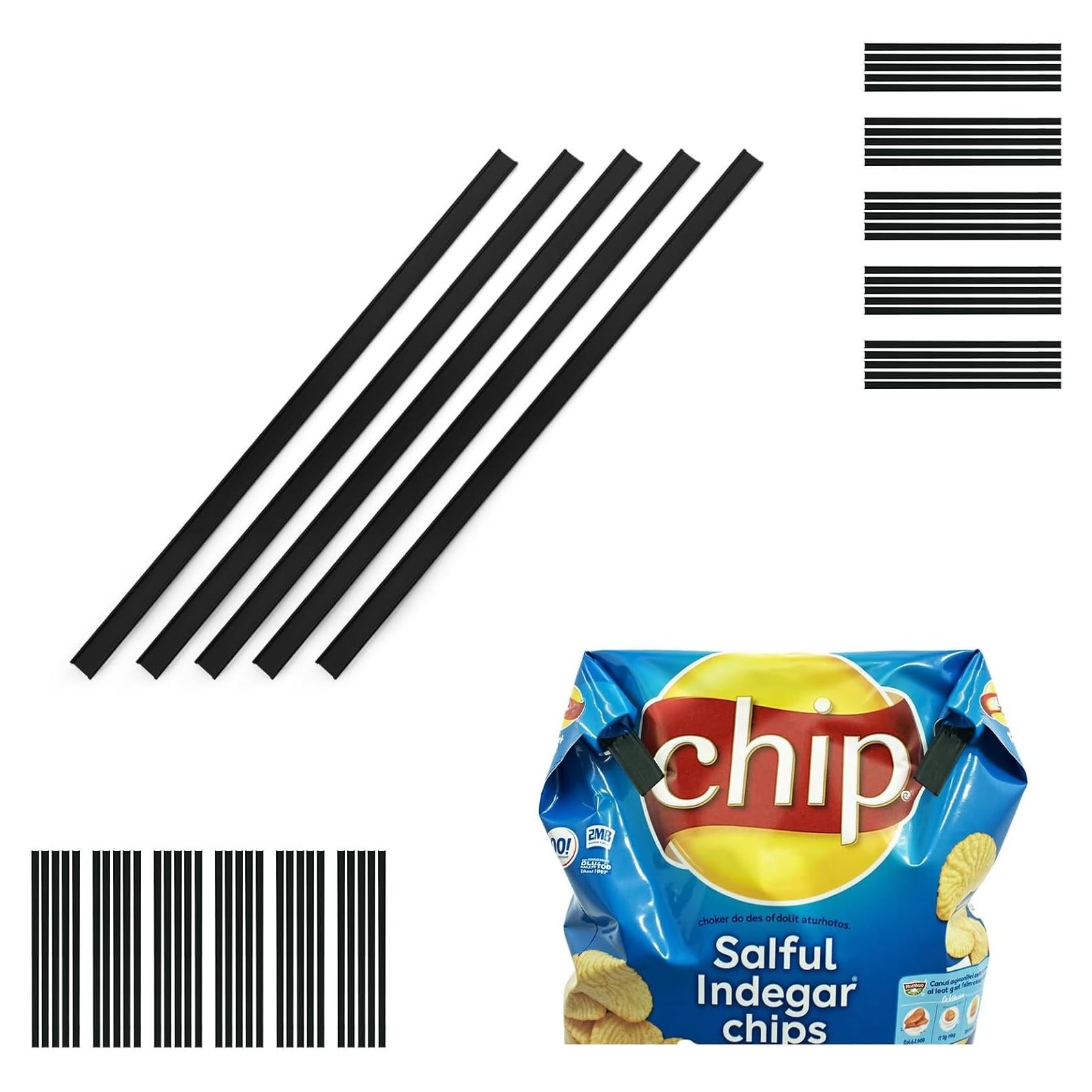 50 Clips para Sellar Bolsas de Alimentos OMGOD - Multiusos