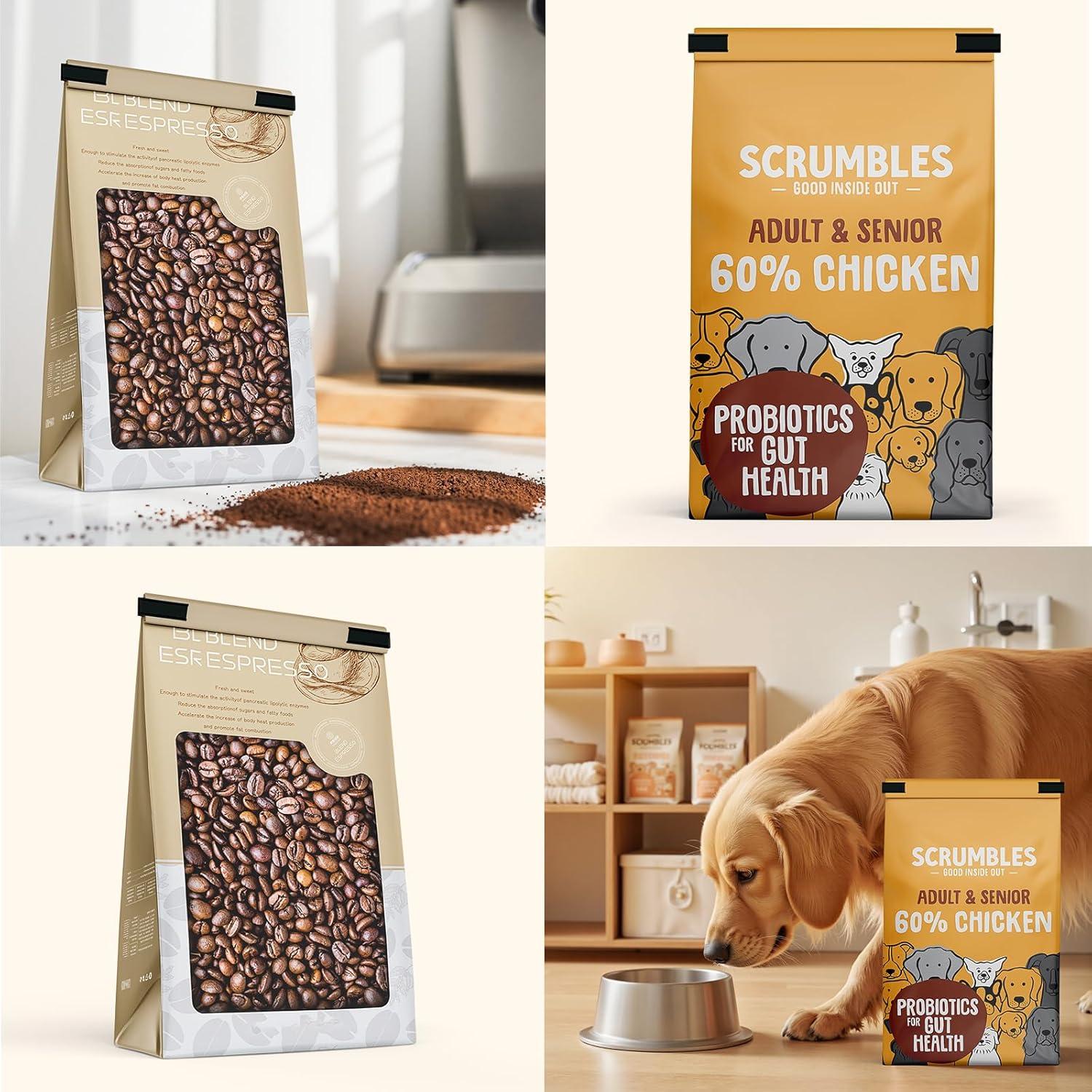 50 Clips para Sellar Bolsas de Alimentos OMGOD - Multiusos