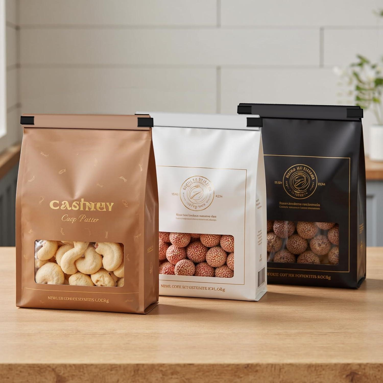 50 Clips para Sellar Bolsas de Alimentos OMGOD - Multiusos