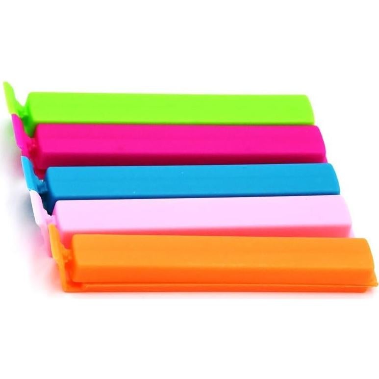 30 Clips de Sellado de Plástico Multicolor Layseri para Alimentos