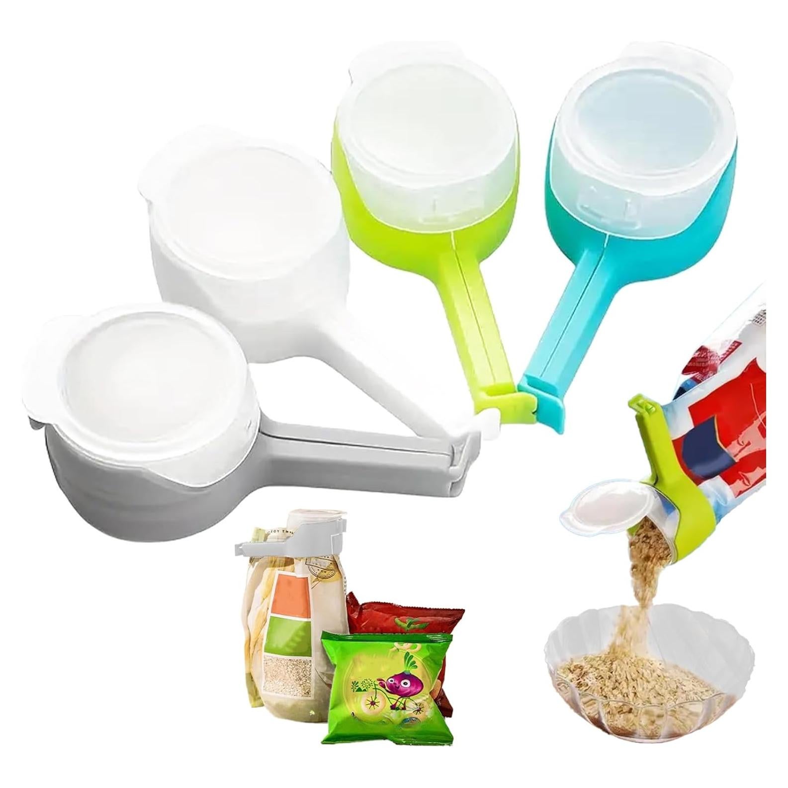 4 Clips de Sellado de Alimentos CALIDAKA - Reutilizables 12.8 cm