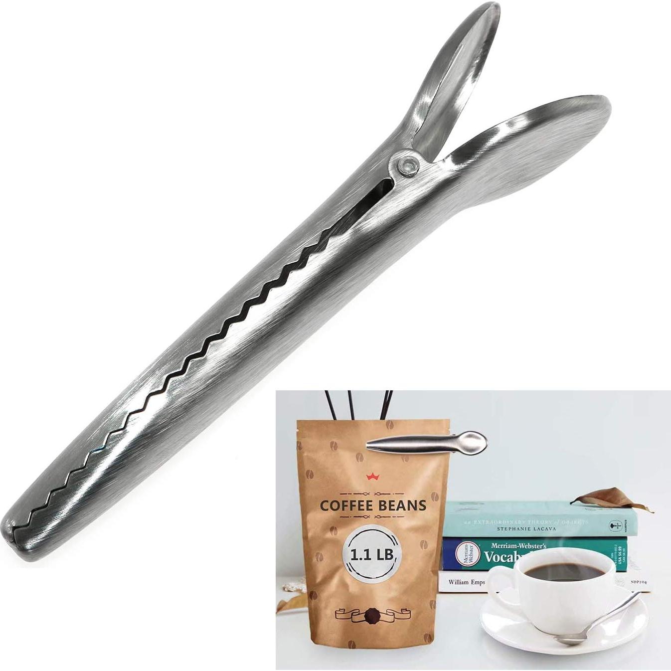 6 Clips de Acero Inoxidable RuiLing para Sellado de Alimentos