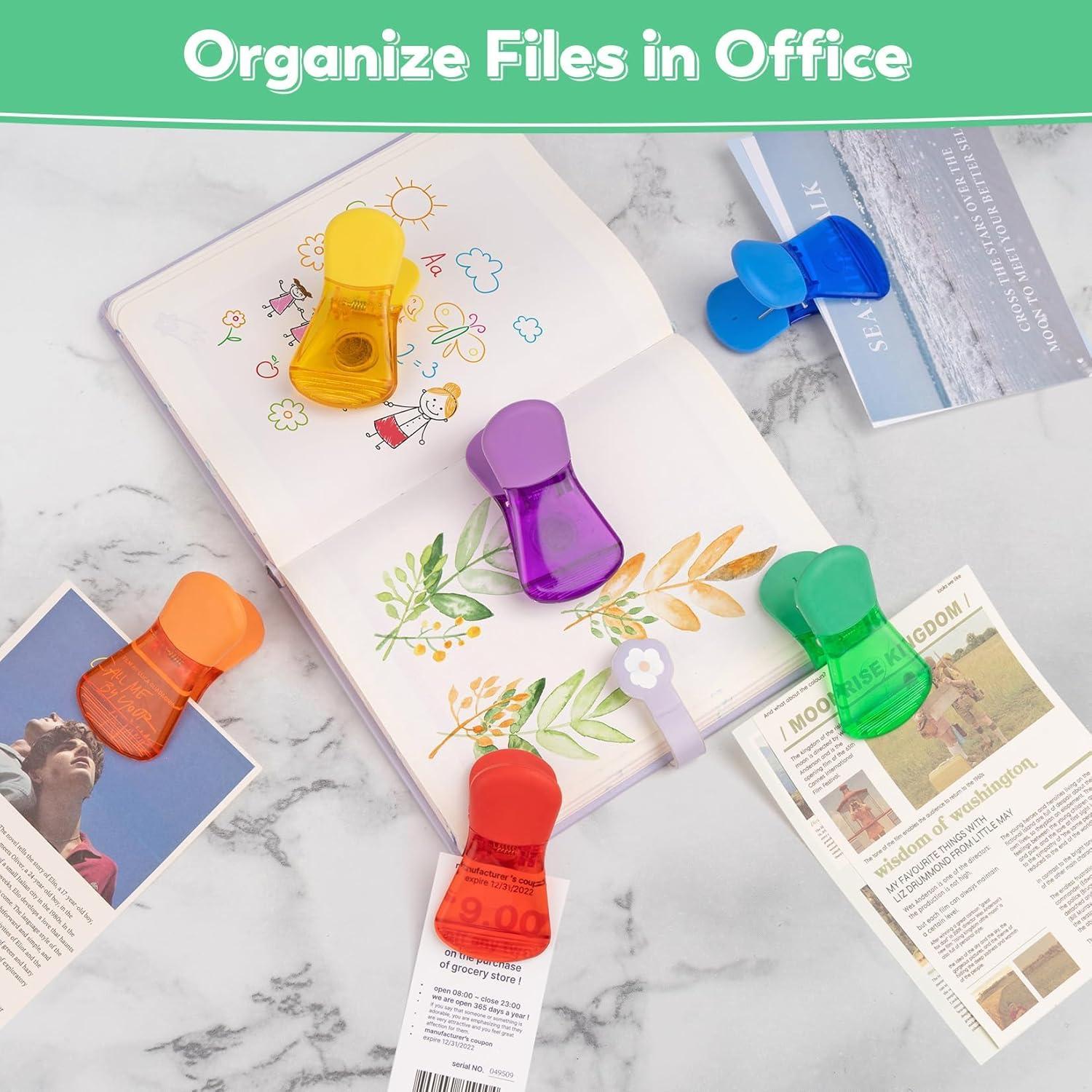 Clips Magnéticos Multicolor Dervyxious para Sellado de Alimentos - 12 Piezas