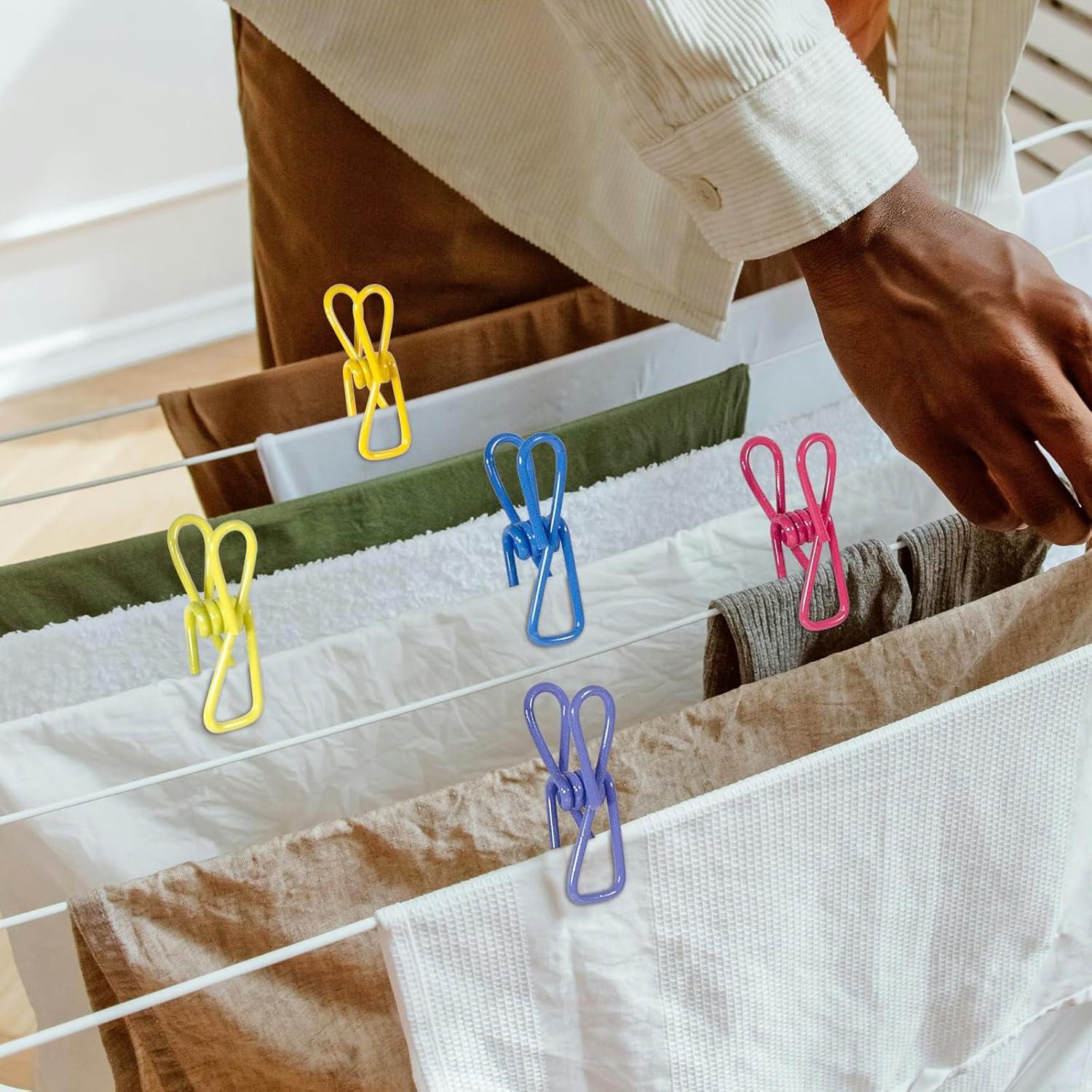 Clips Utilitarios Coloridos Yamlnke 5cm - 10 Piezas PVC