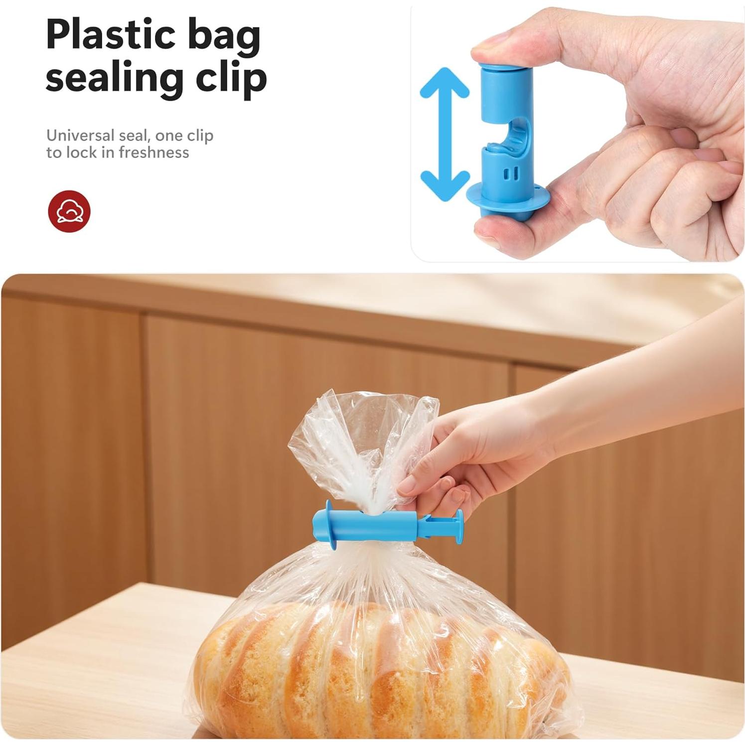 Pinzas para Pan Li & Zhao - 6 PCS Reutilizables Antideslizantes