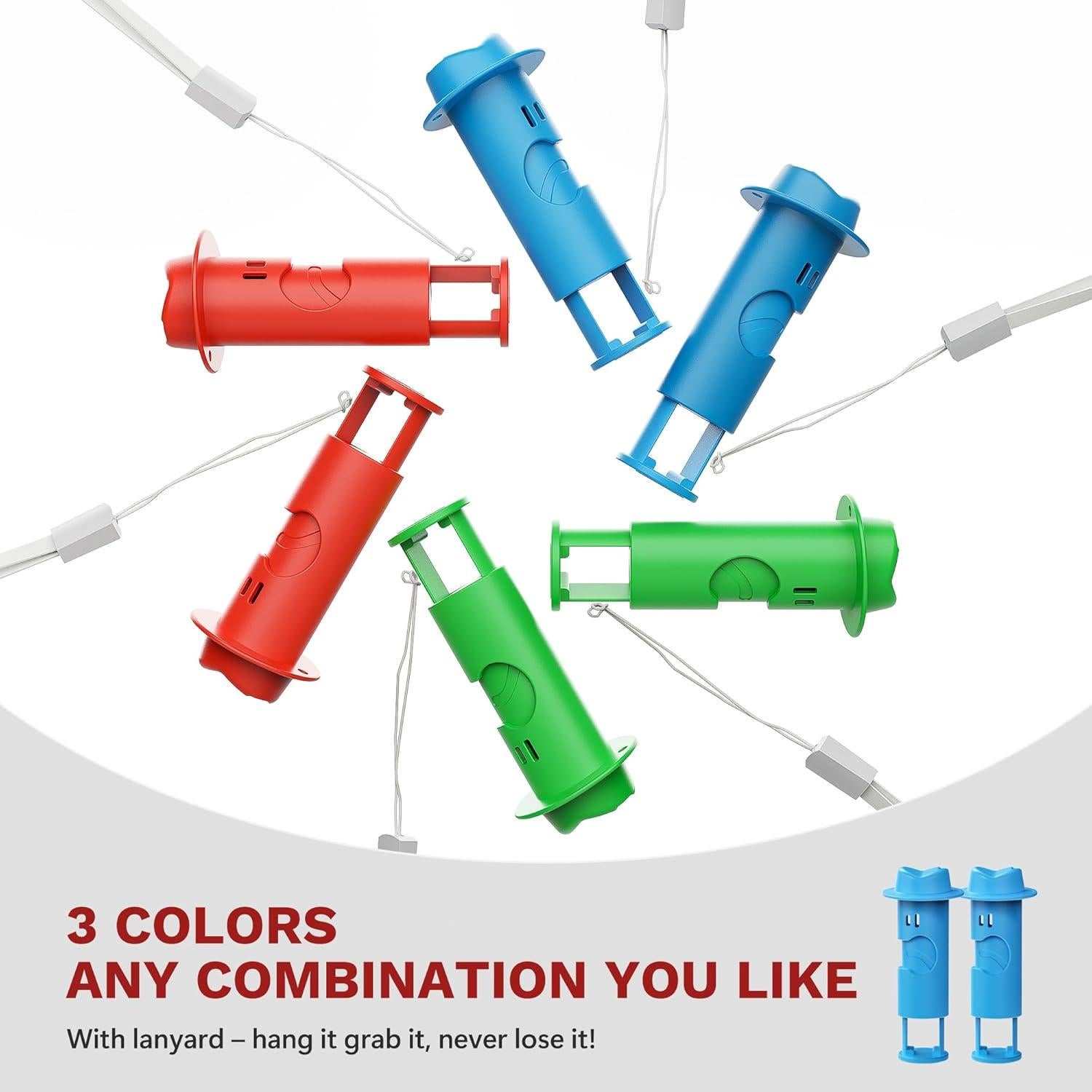 Pinzas para Pan Li & Zhao - 6 PCS Reutilizables Antideslizantes