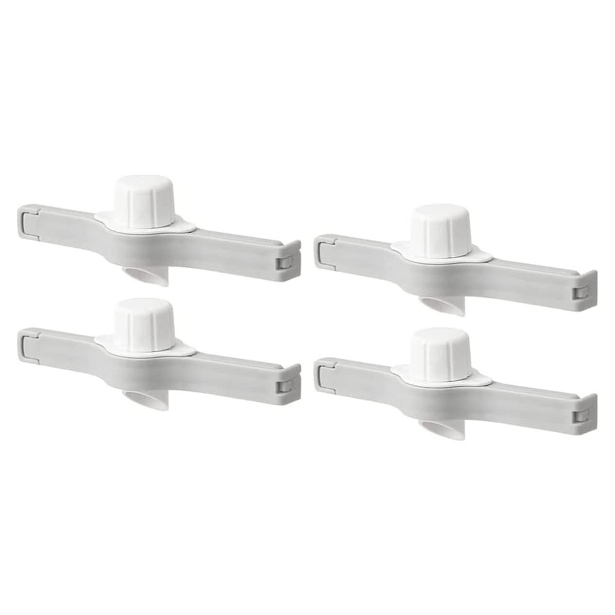 4 Clips de Sellado para Bolsas de Alimentos TANGMENGXI - PP Blanco
