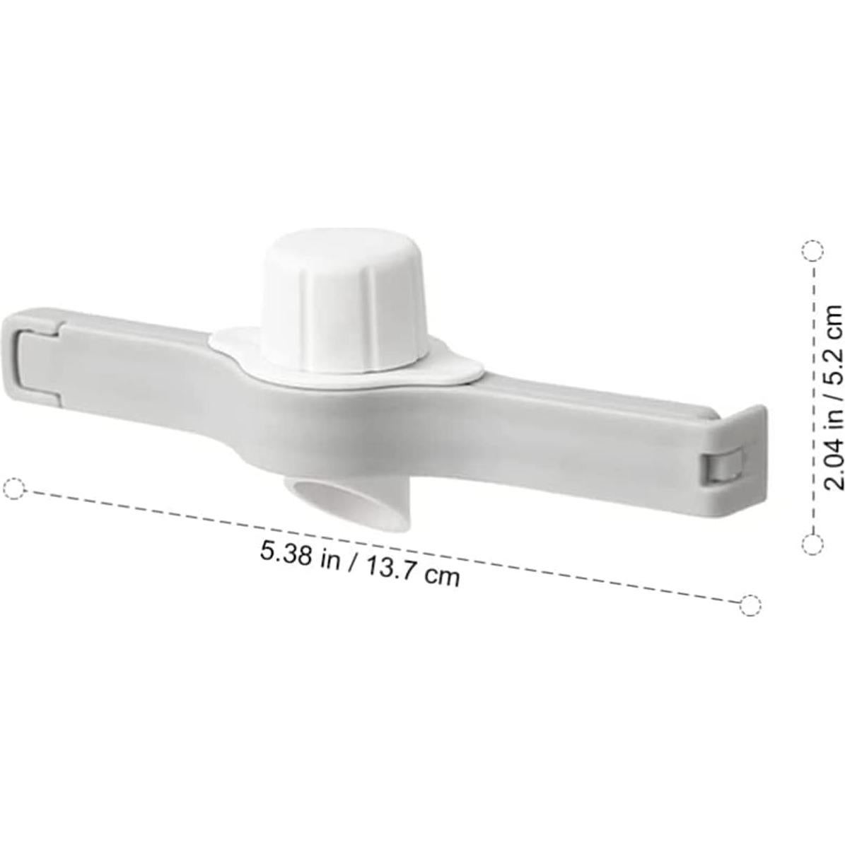 4 Clips de Sellado para Bolsas de Alimentos TANGMENGXI - PP Blanco