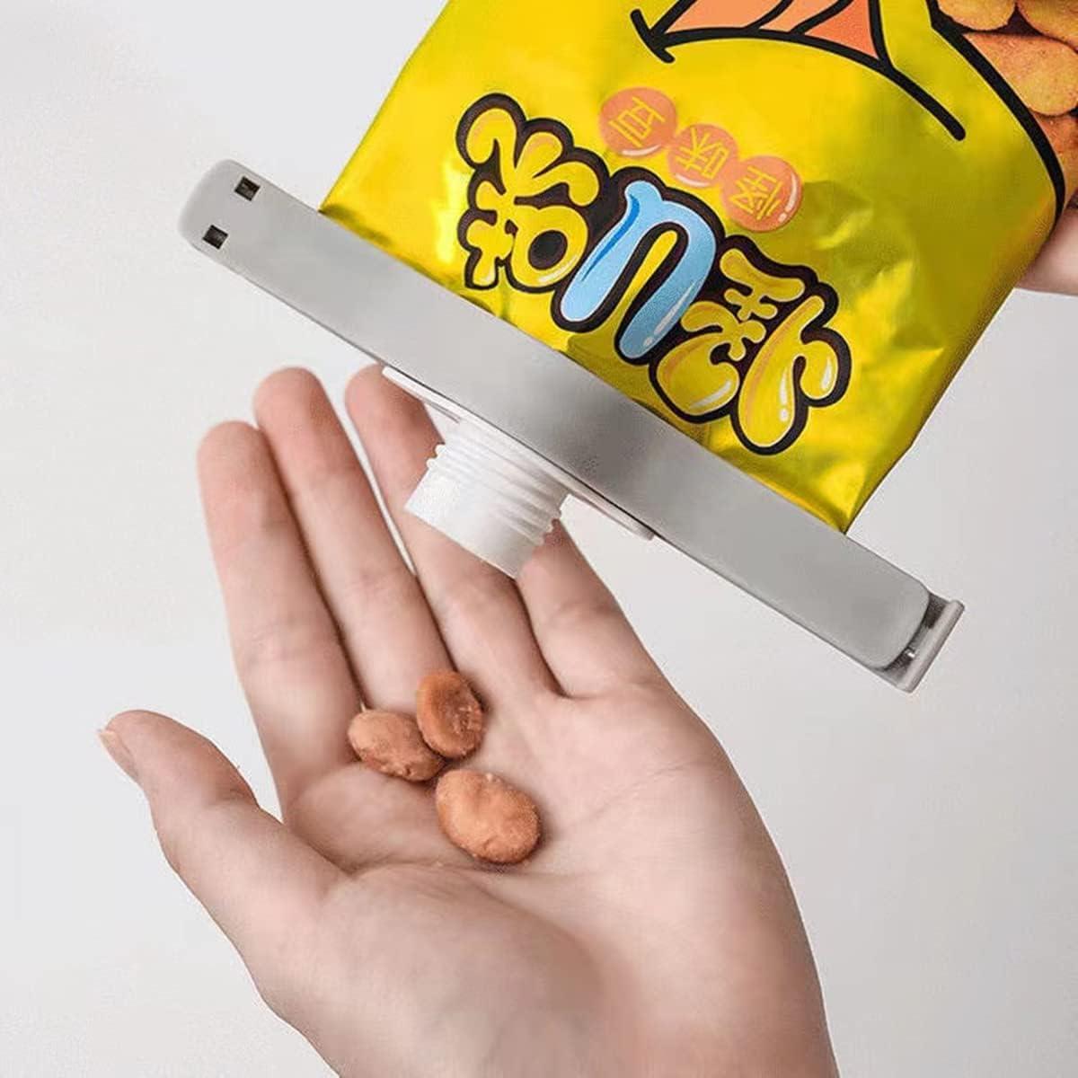 4 Clips de Sellado para Bolsas de Alimentos TANGMENGXI - PP Blanco