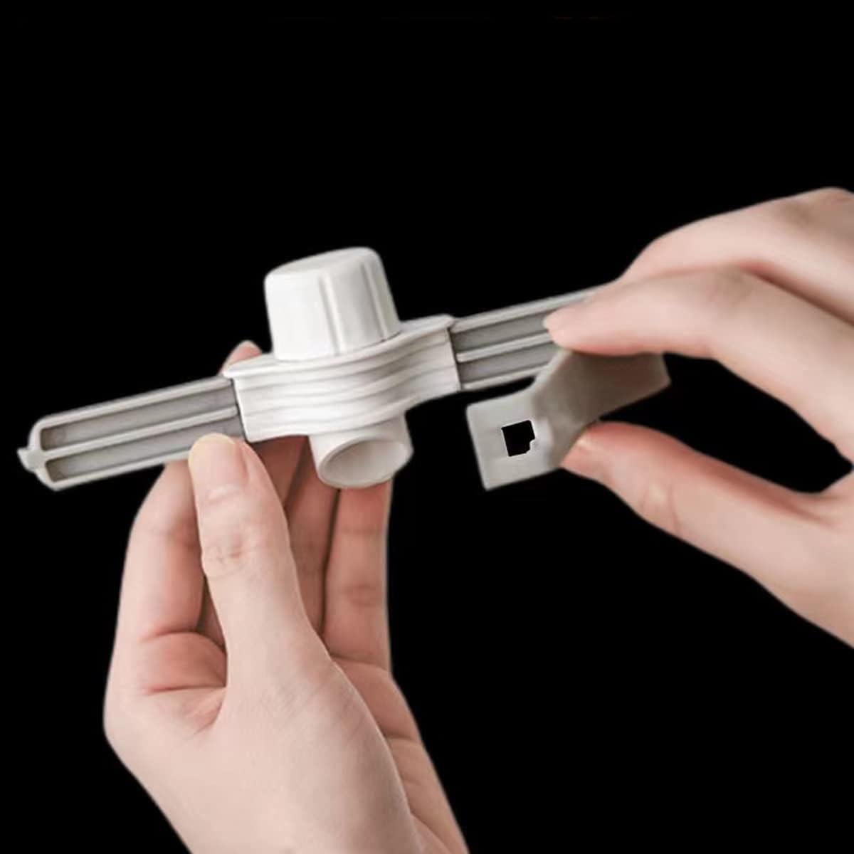 4 Clips de Sellado para Bolsas de Alimentos TANGMENGXI - PP Blanco