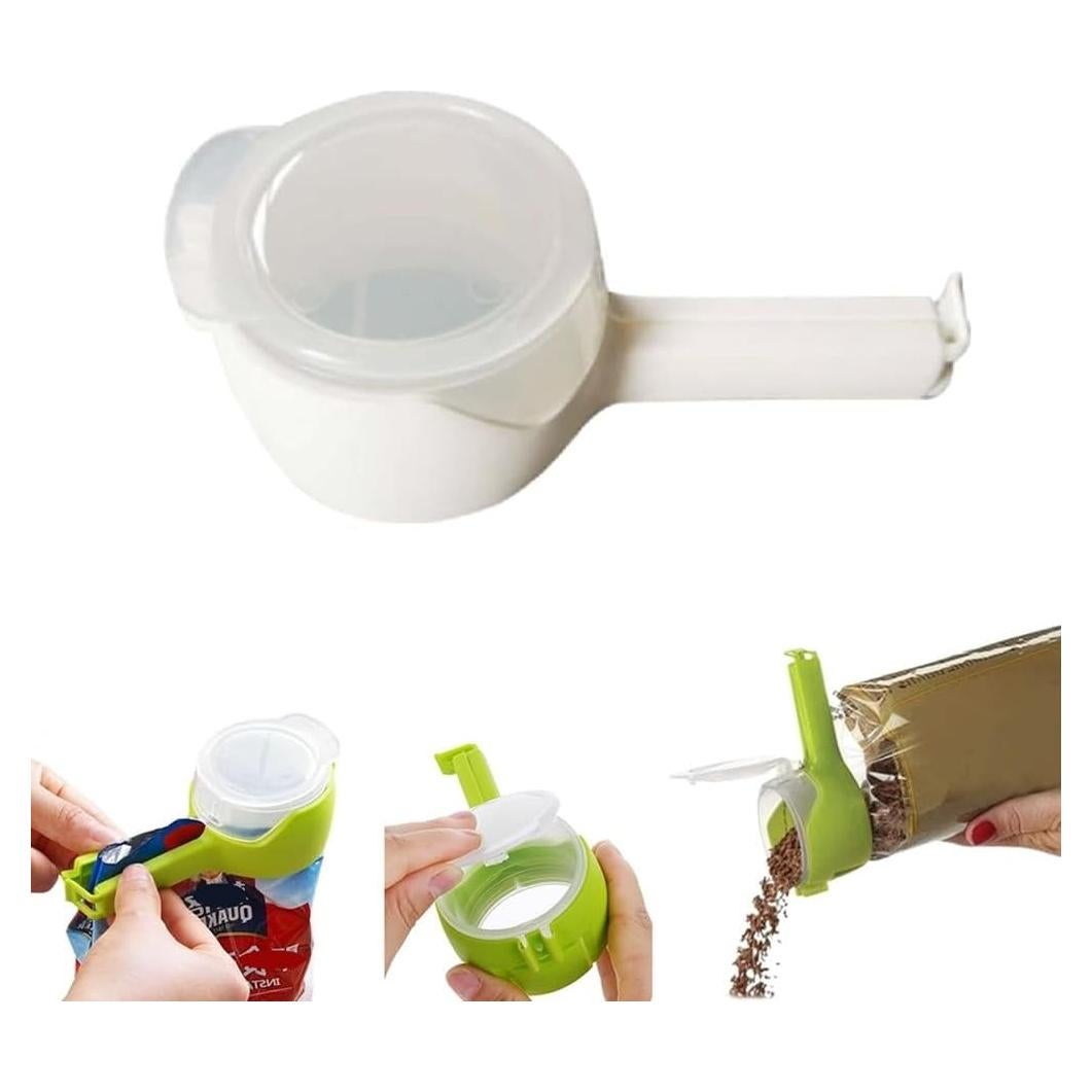 Clip para Sellar y Verter Alimentos Darfooper 14cm Reutilizable