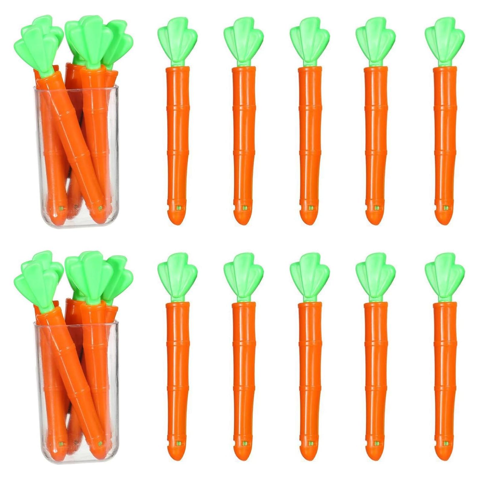 Clips de Sellado de Comida TXMLXY en Forma de Zanahoria - 10 Piezas