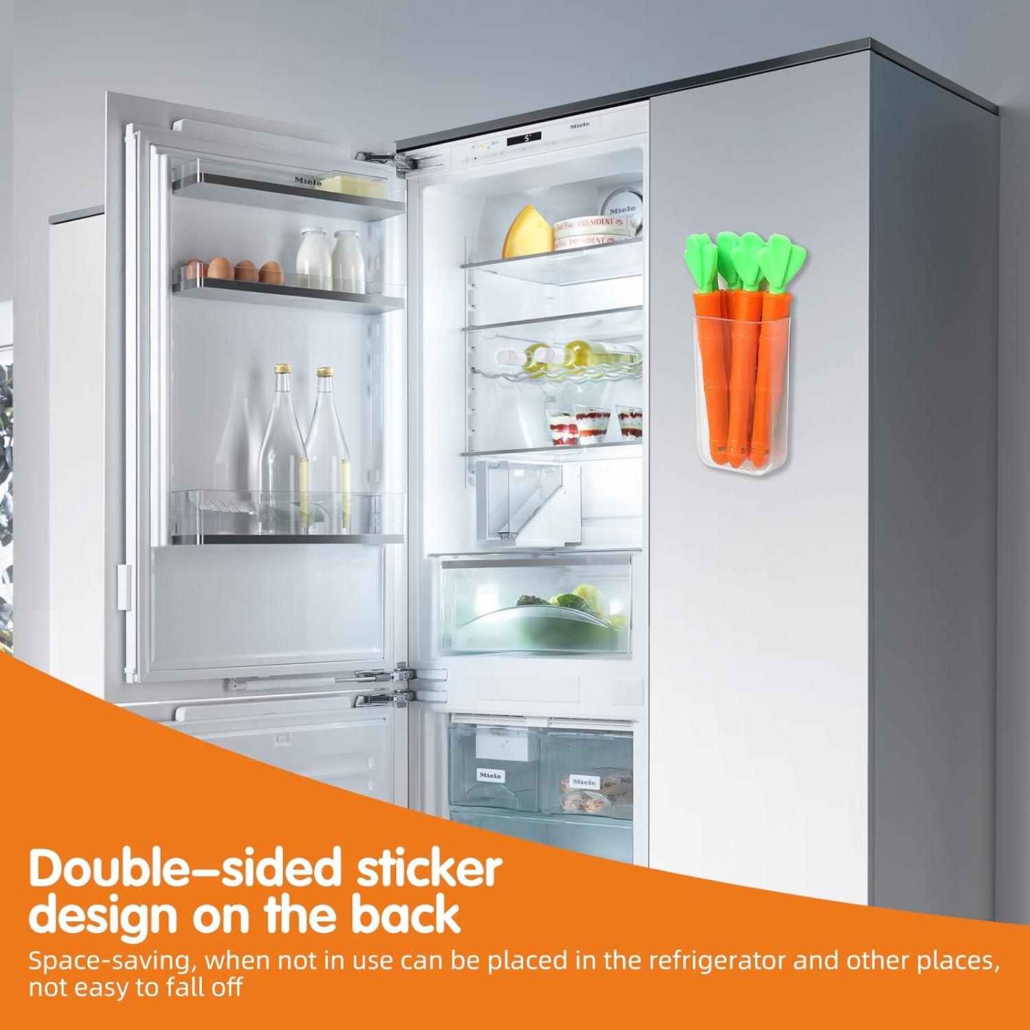 Clips de Sellado de Comida TXMLXY en Forma de Zanahoria - 10 Piezas