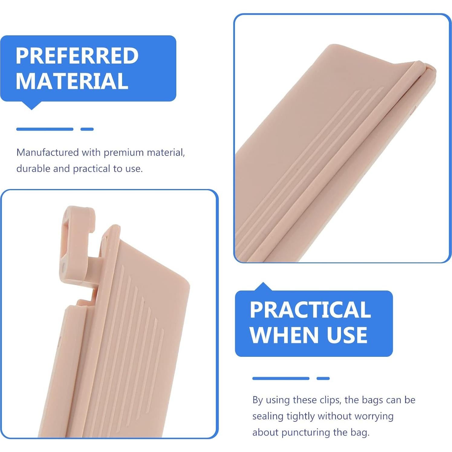 Pinzas de Sellado para Bolsa Drenable Healifty 6 Piezas