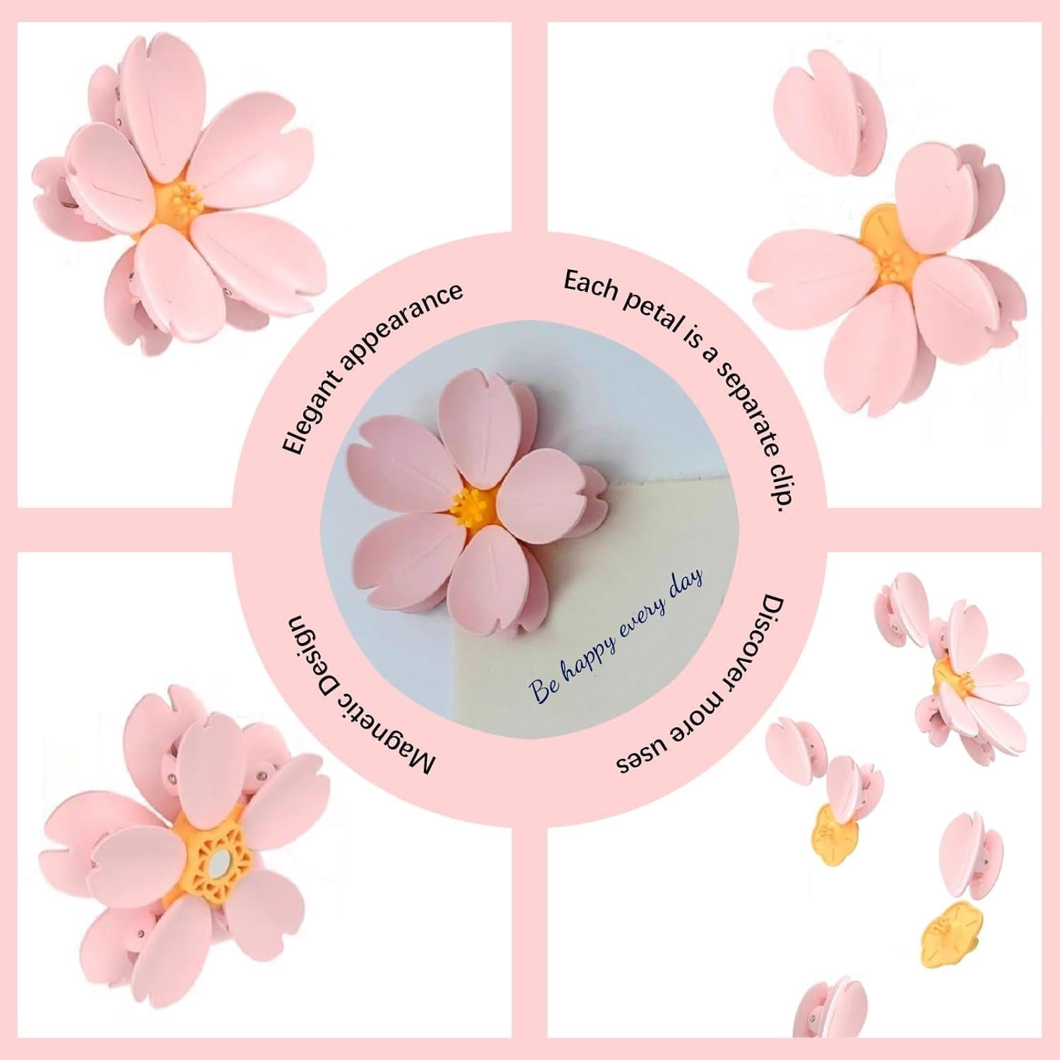 Juego de Clips Magnéticos de Flores Genérico - 10 Pétalos Decorativos