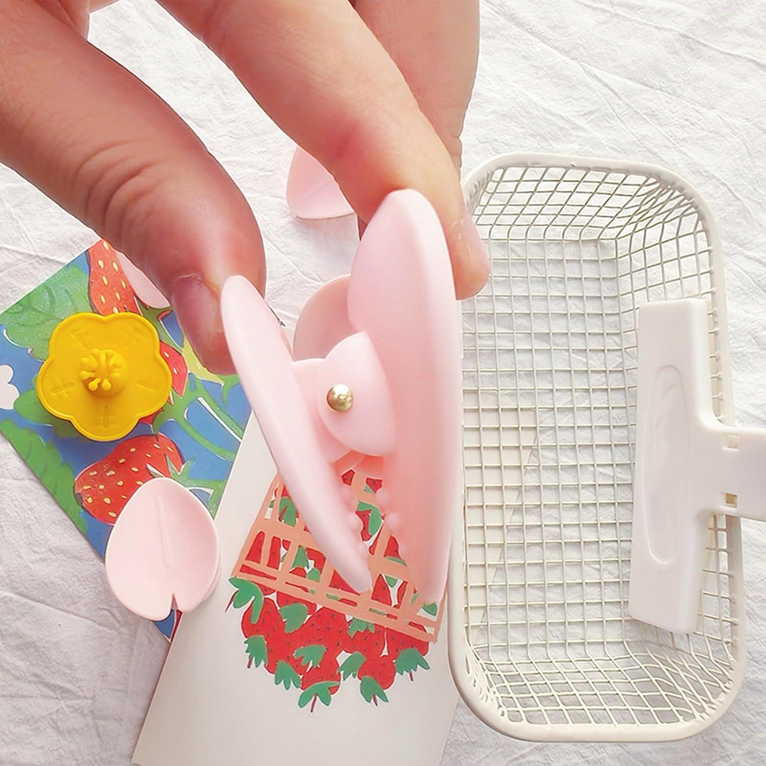 Clips Magnéticos de Sellado Yancorp - 2 Piezas Flor Rosa