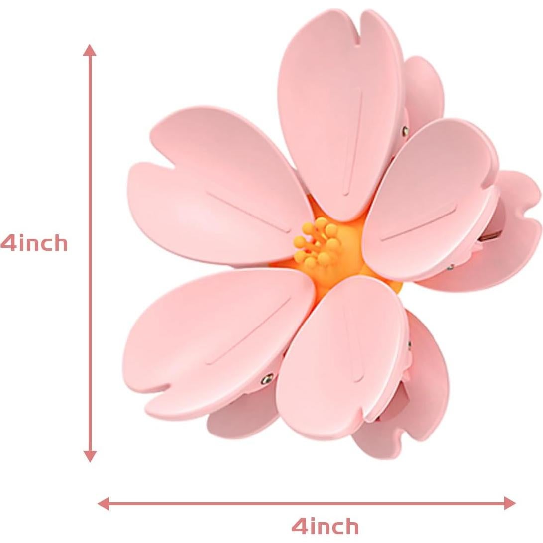 Clips Magnéticos de Sellado Yancorp - 2 Piezas Flor Rosa