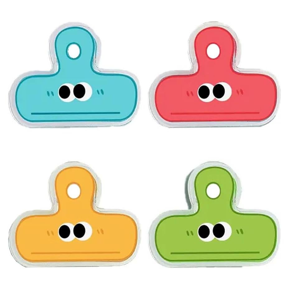 Clips de Papelería Nanaxagly - 4 Piezas, Diseño Lindo, 4.5cm