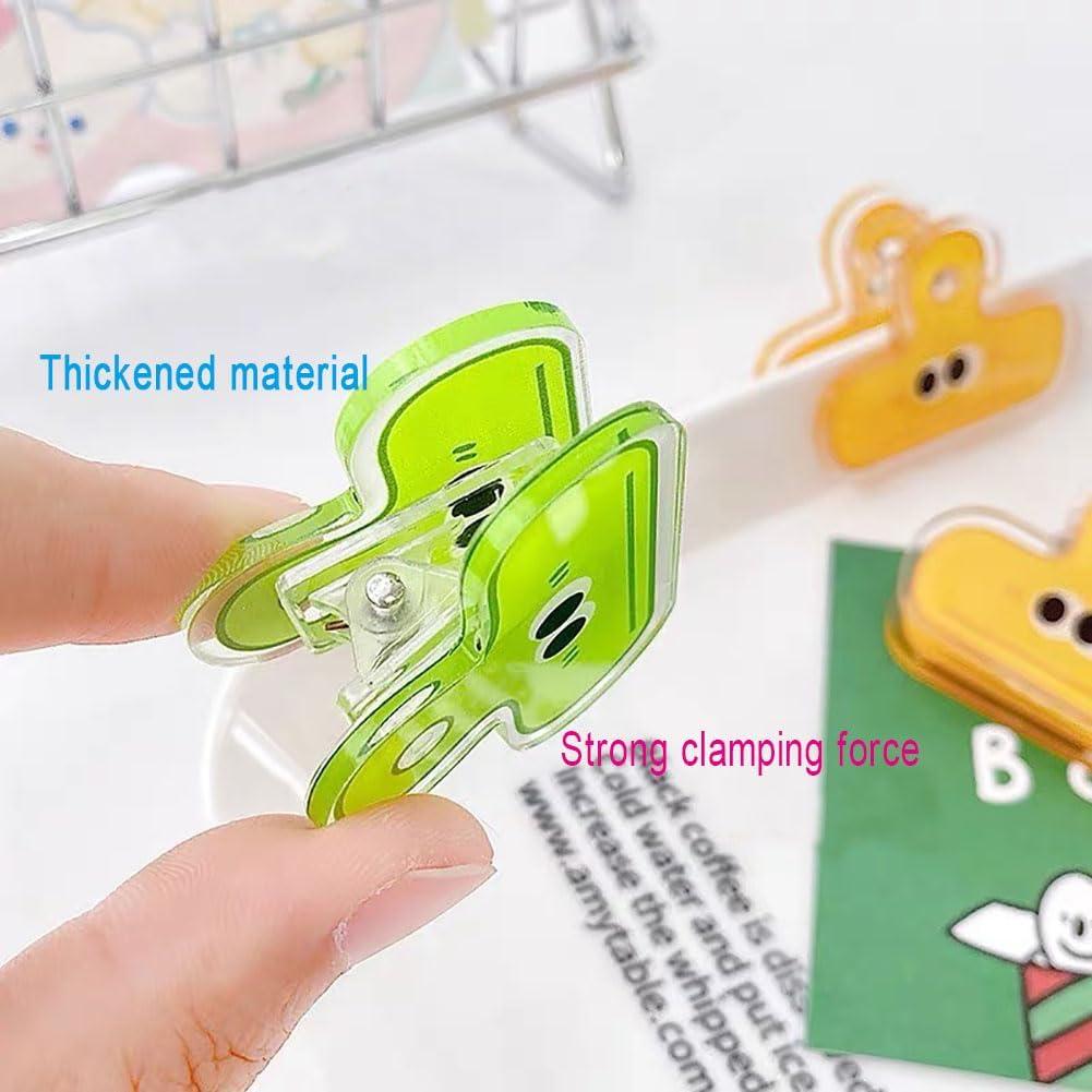 Clips de Papelería Nanaxagly - 4 Piezas, Diseño Lindo, 4.5cm