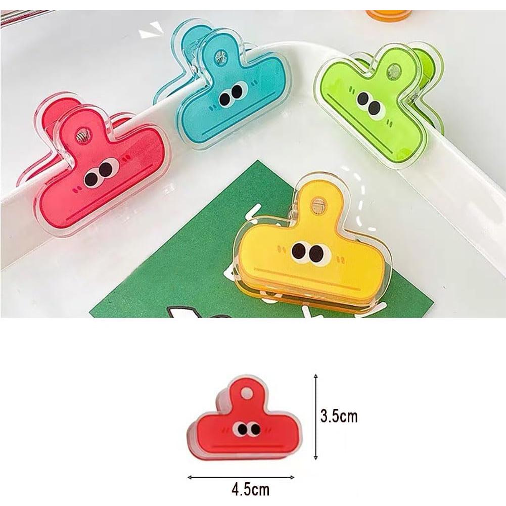 Clips de Papelería Nanaxagly - 4 Piezas, Diseño Lindo, 4.5cm