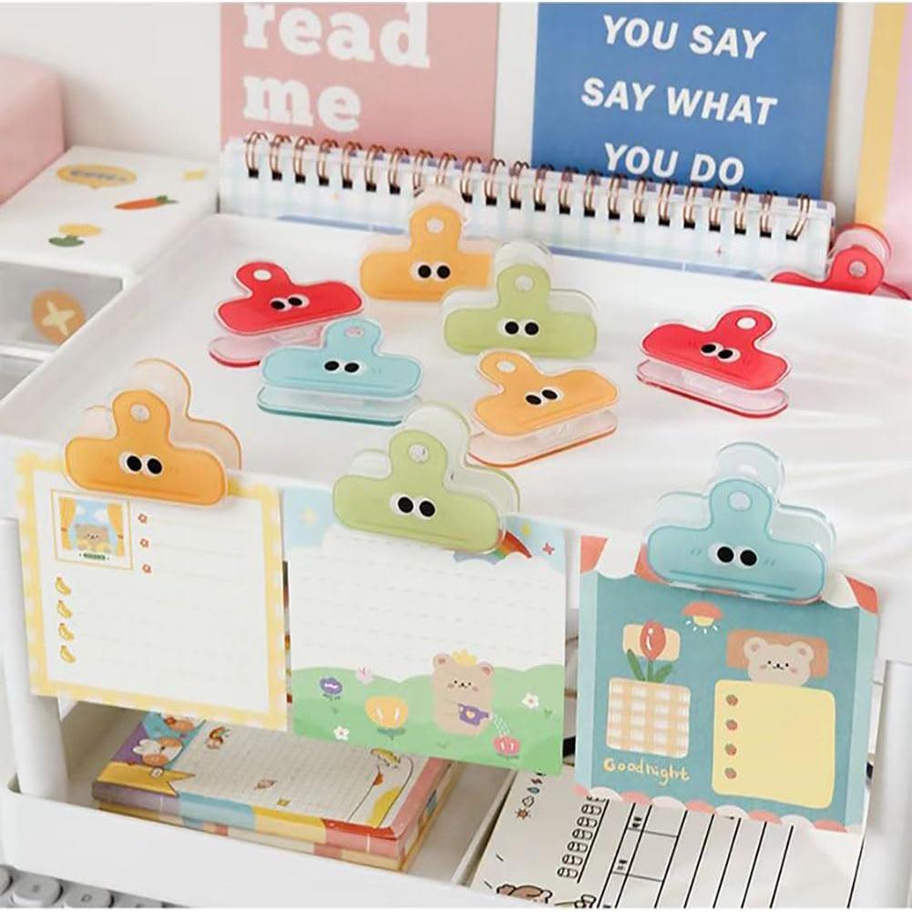 Clips de Papelería Nanaxagly - 4 Piezas, Diseño Lindo, 4.5cm