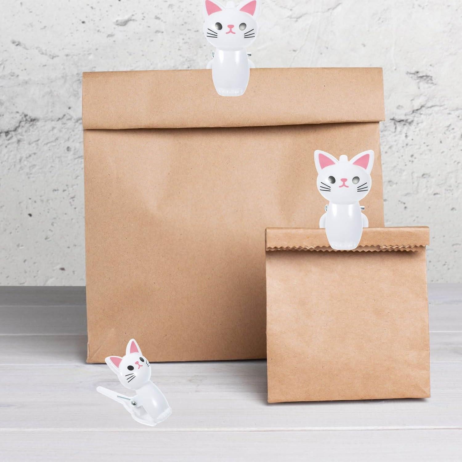 Clips de Bolsa en Forma de Gato BESTonZON - 8 Pcs, 4.3 cm