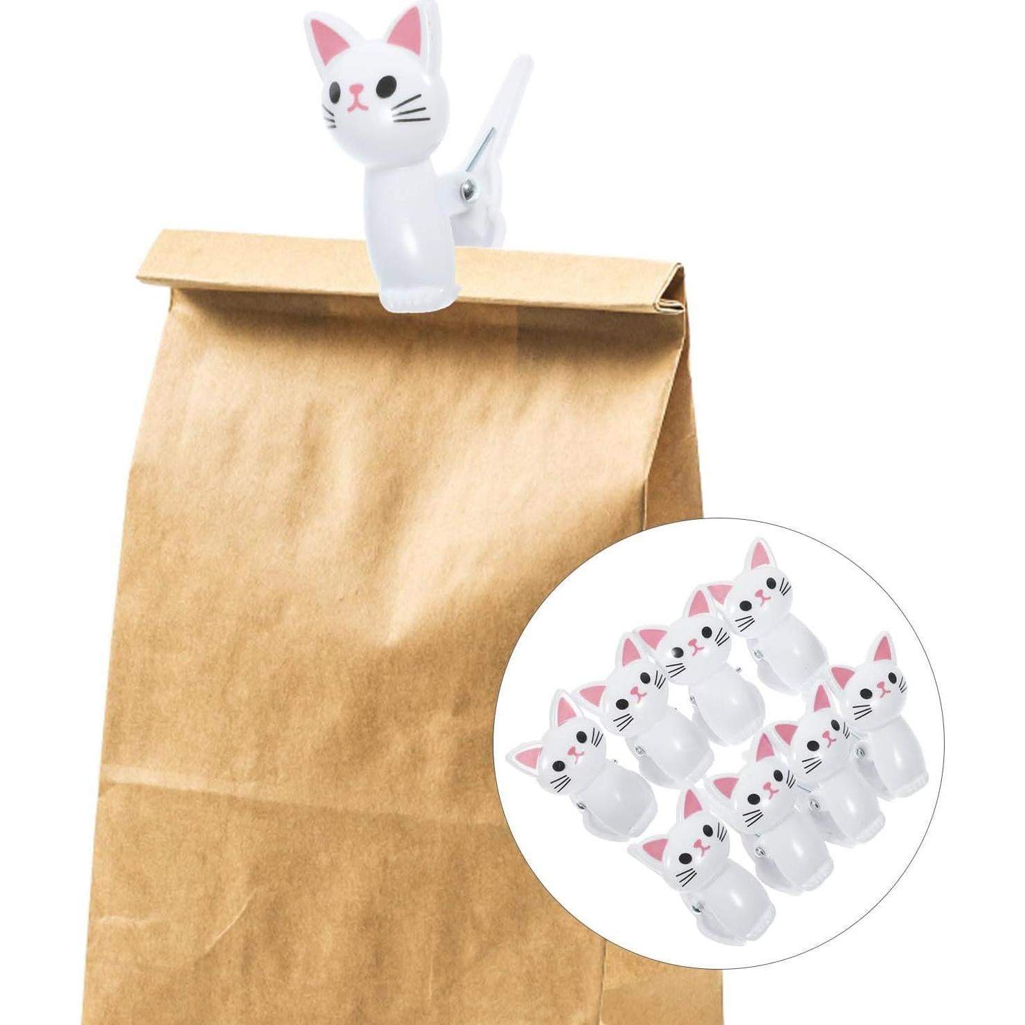 Clips de Bolsa en Forma de Gato BESTonZON - 8 Pcs, 4.3 cm