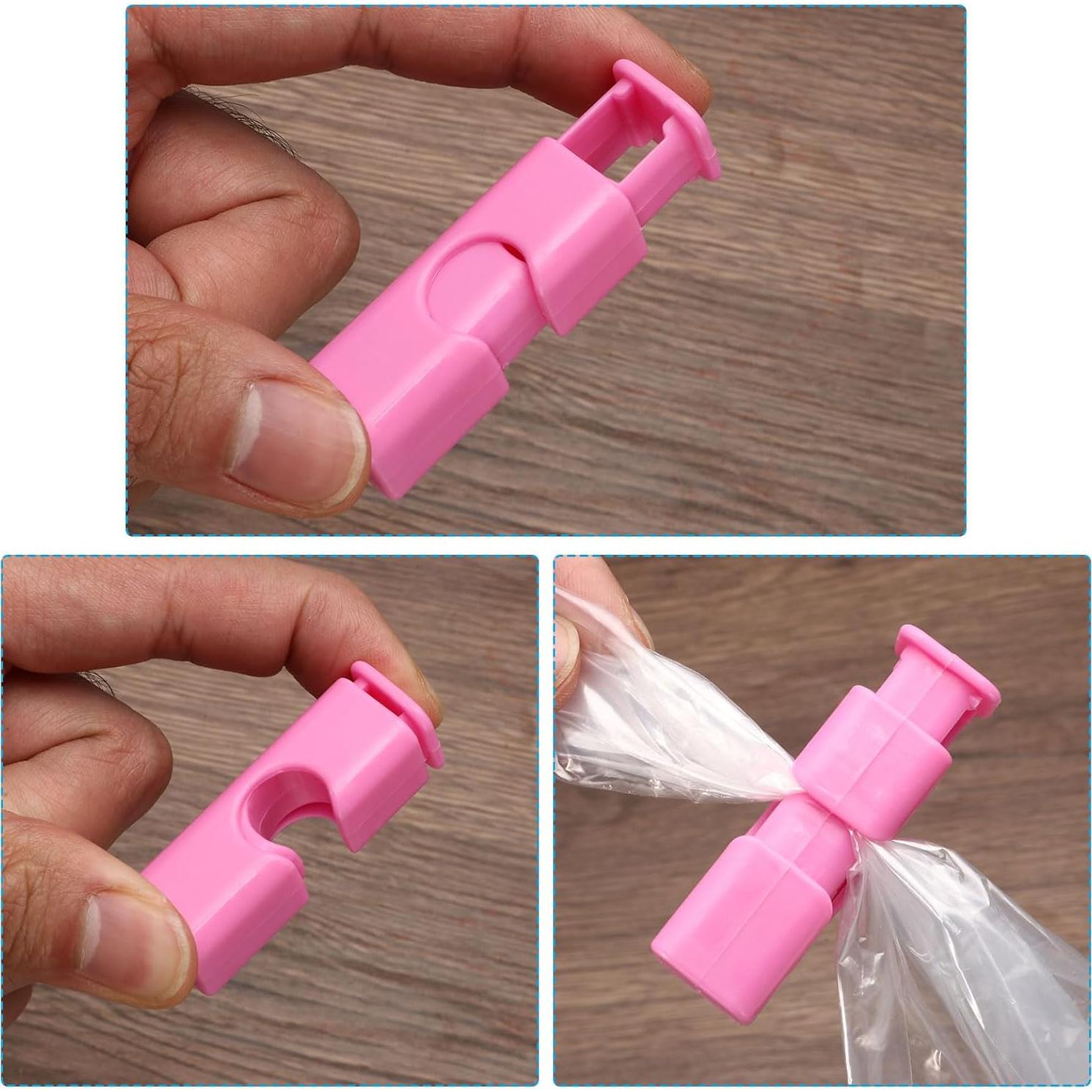 Clips de Bolsa de Pan Reutilizables PATIKIL - 5 Piezas ABS y Acero Inoxidable