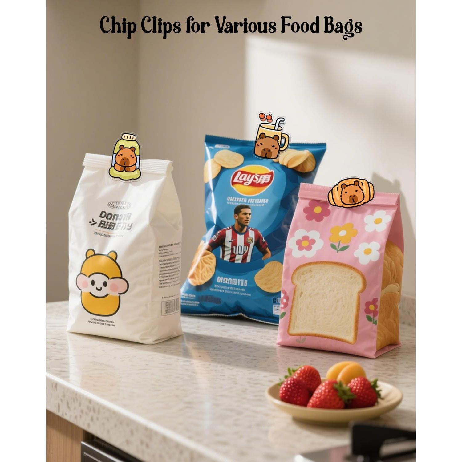 7 Clips para Bolsas de Comida Dotbengc - Selladores de Acrílico