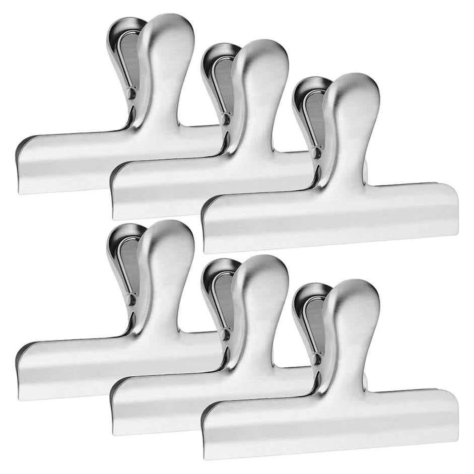 Clips de Acero Inoxidable YuCool - 6 Piezas 12 cm