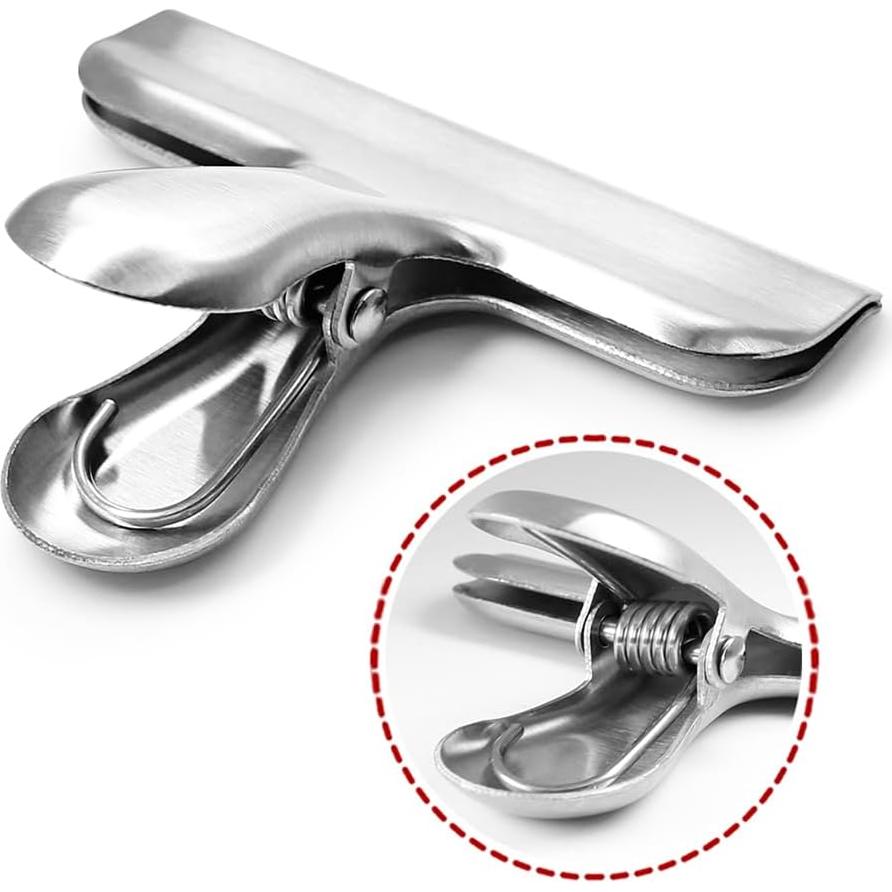 Clips de Acero Inoxidable YuCool - 6 Piezas 12 cm