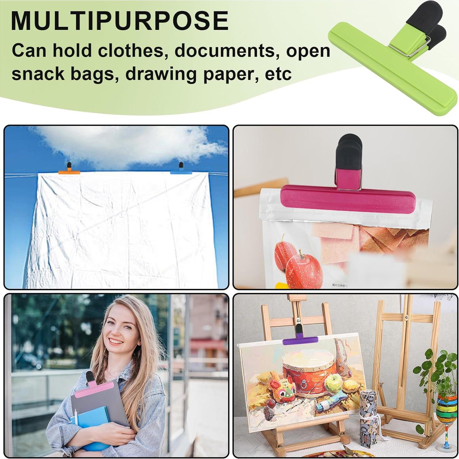 Pinzas para Bolsas de Comida Yeloumiss 6 Piezas Antideslizantes