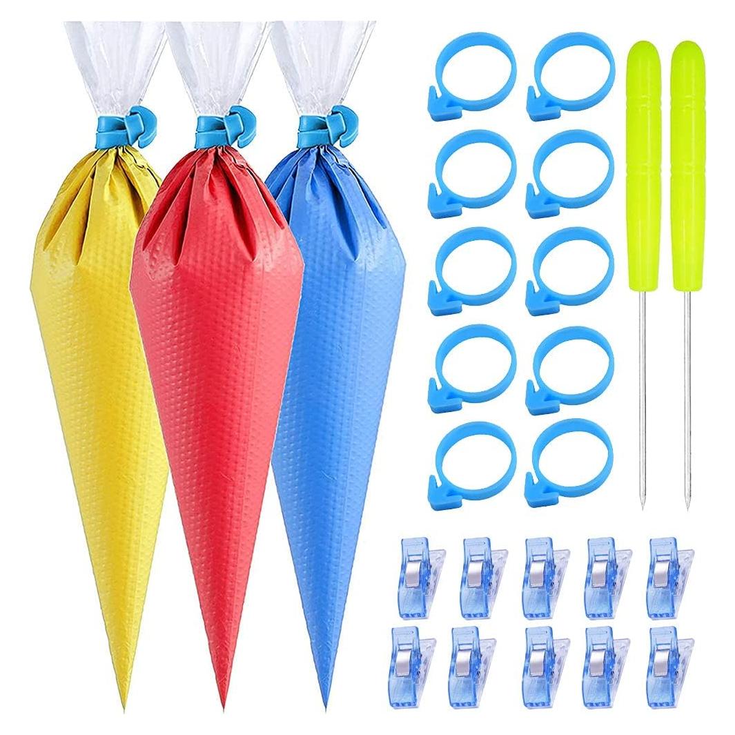 122 Piezas Bolsa de Pastelería Desechable ELJRBCK 25.4 cm