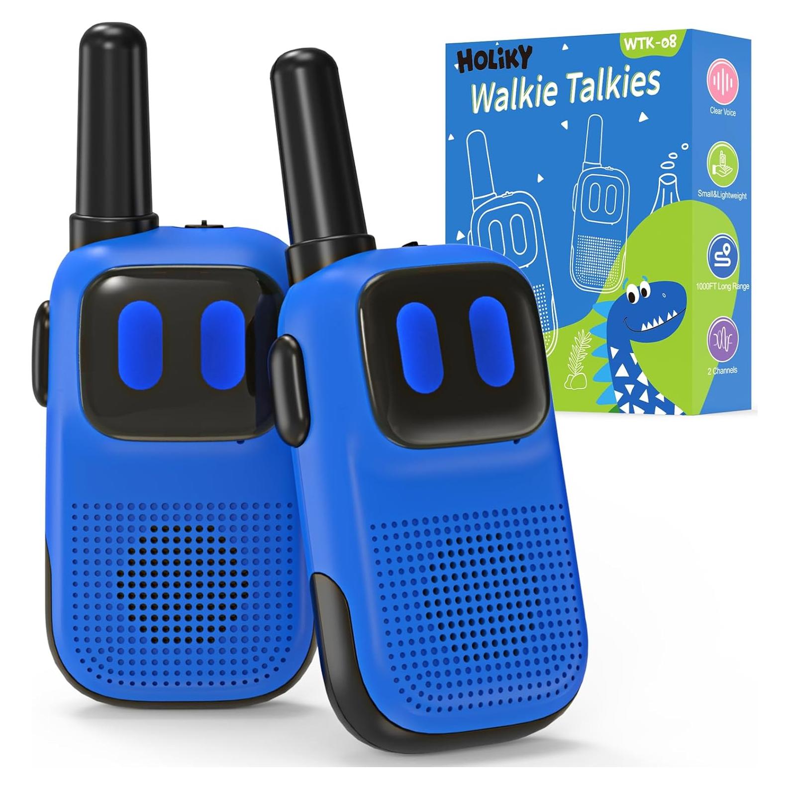 Walkie Talkies para Niños Holiky 1000FT 2 Canales Azul
