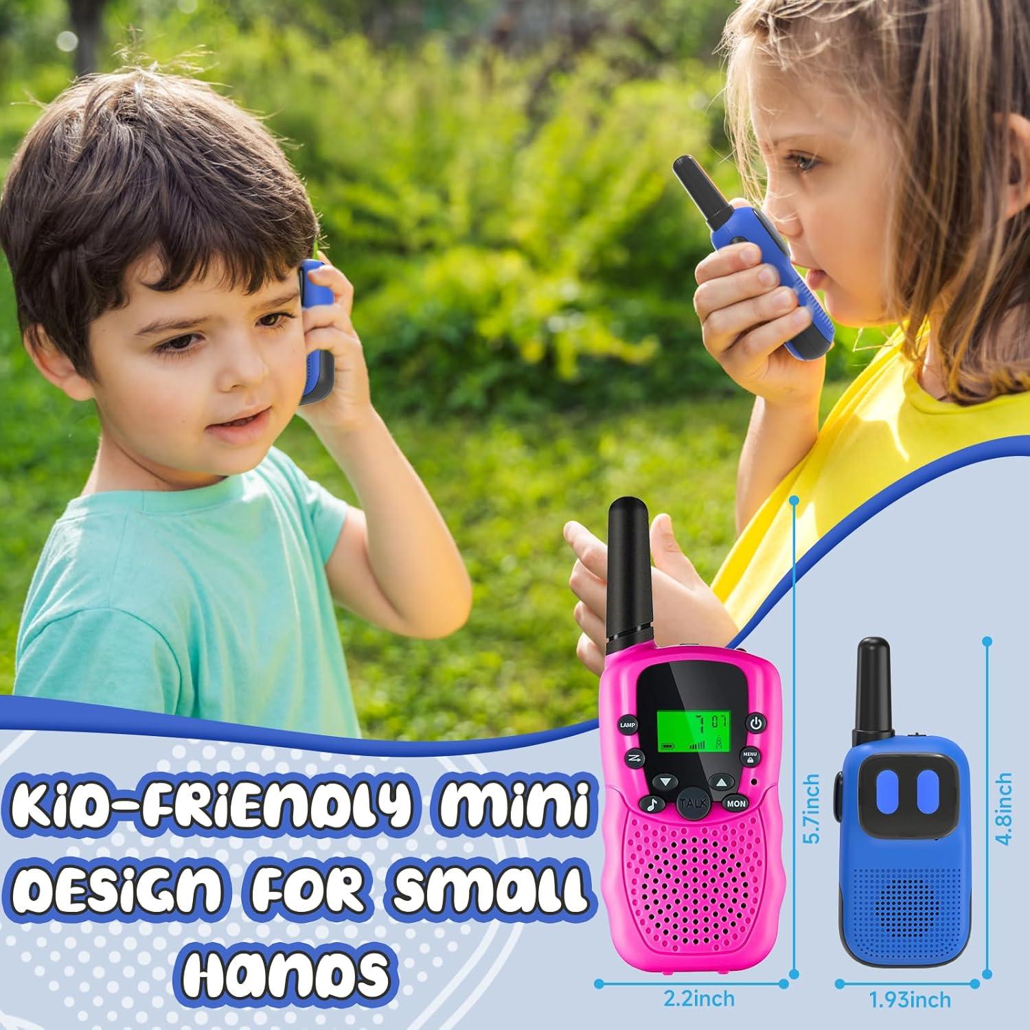 Walkie Talkies para Niños Holiky 1000FT 2 Canales Azul