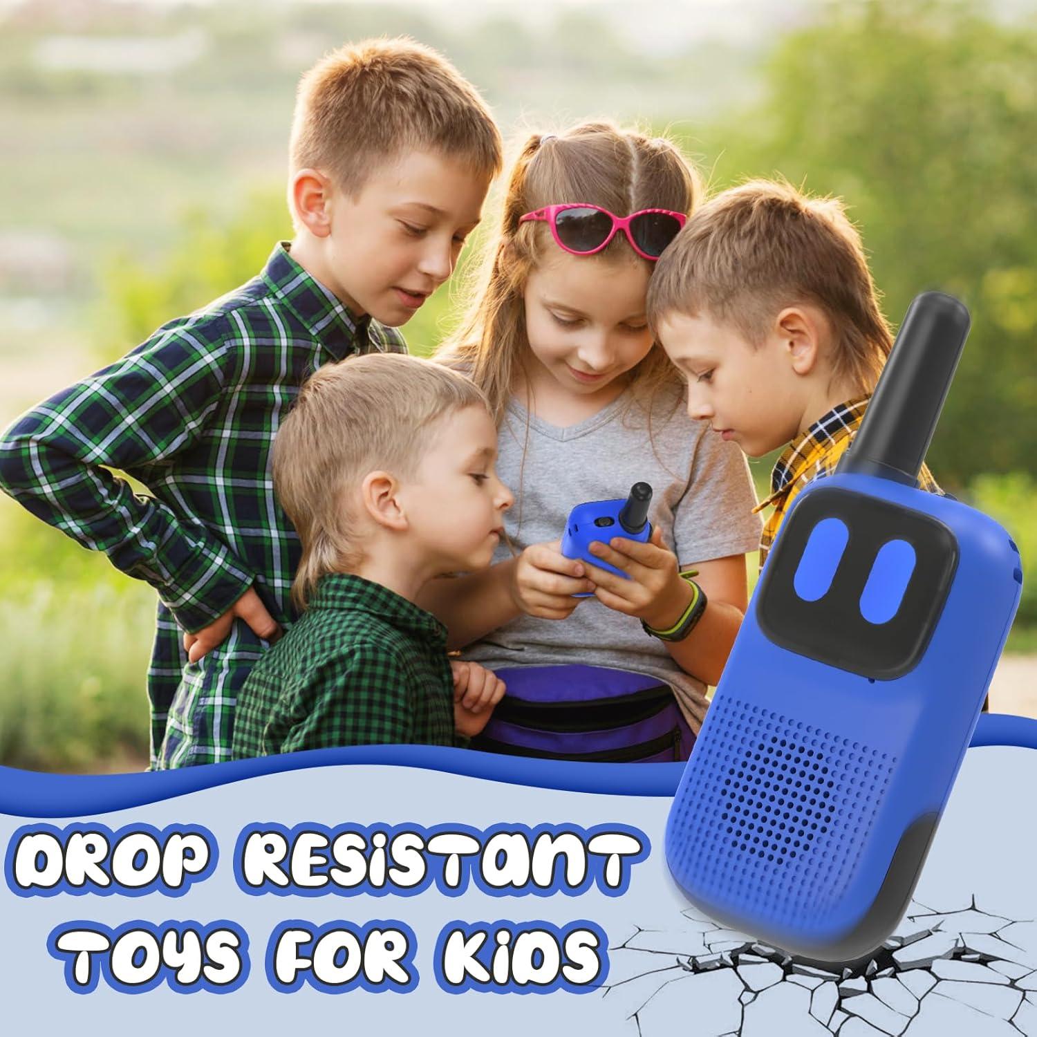 Walkie Talkies para Niños Holiky 1000FT 2 Canales Azul