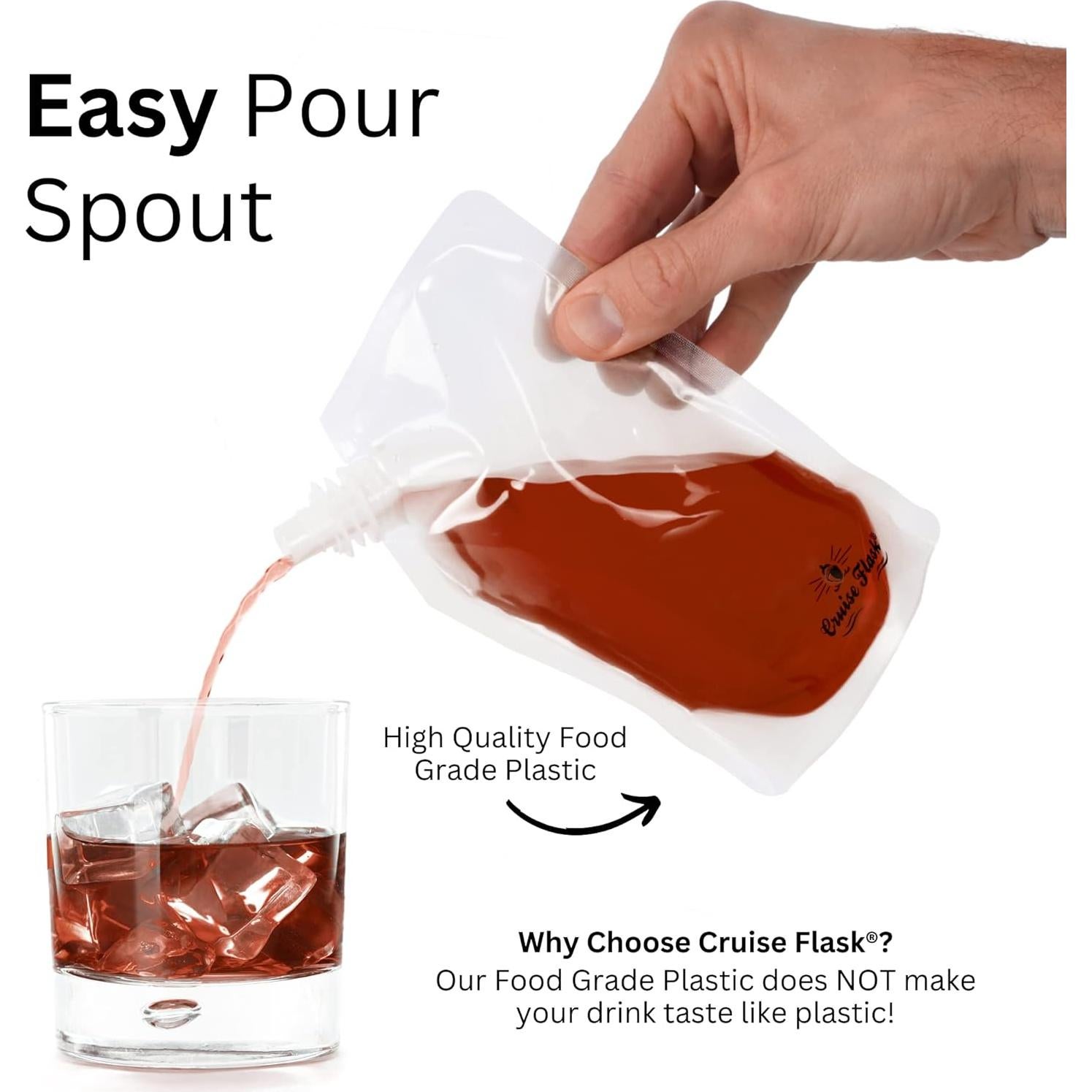 Botellas de Agua Plegables Cruise Flask 236ml - Paquete de 3