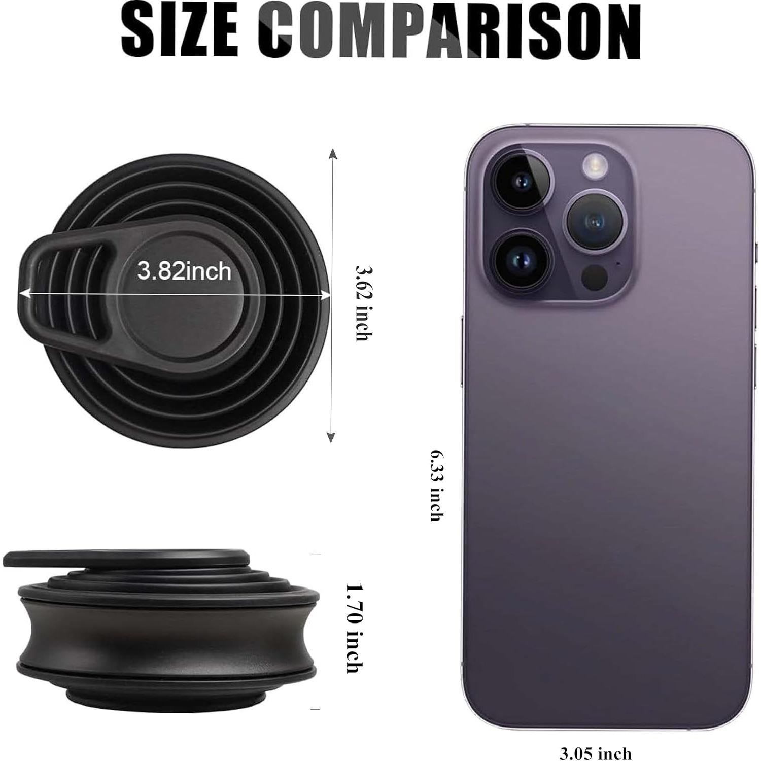 Botella de Agua Plegable Silicona Genérica 500ml Libre BPA