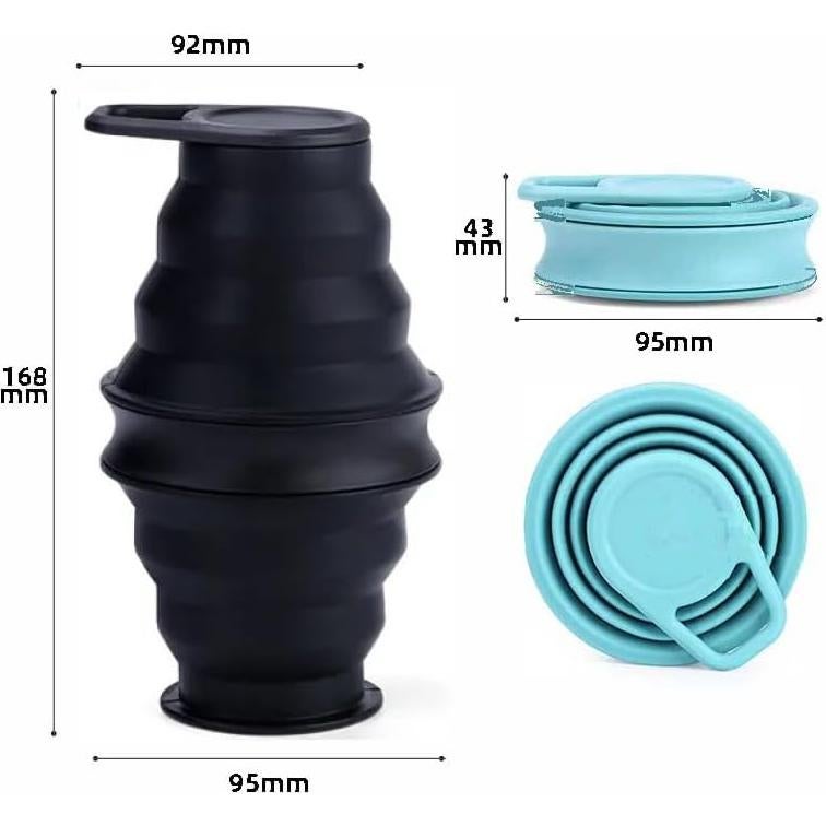 Botella de Agua Plegable Silicona Genérica 500ml Libre BPA