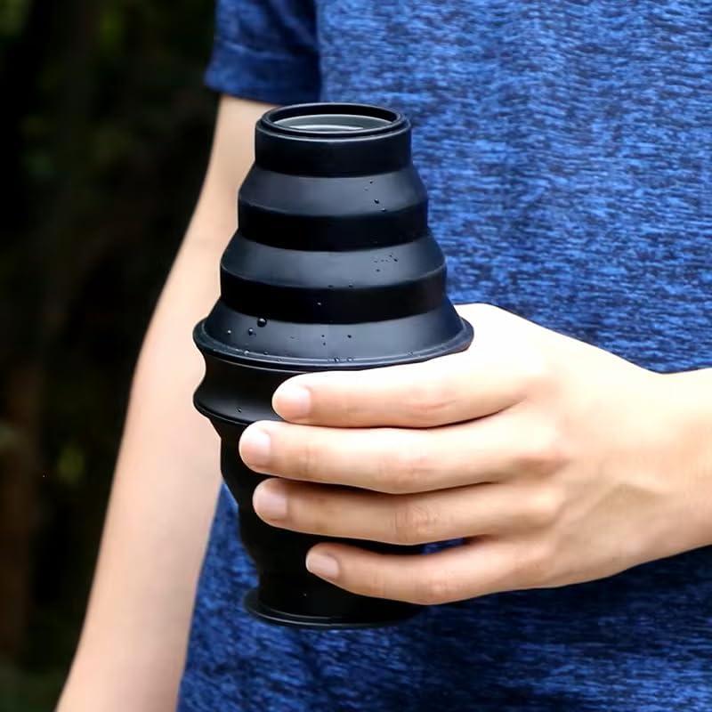 Botella de Agua Plegable Silicona Genérica 500ml Libre BPA