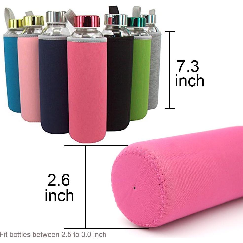 Sunkey 7 Fundas de Neopreno para Botellas de Agua 550ml