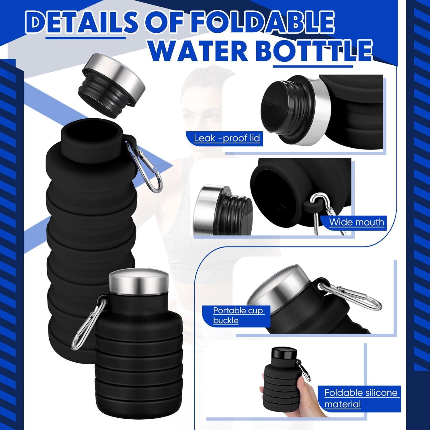 Botella de Agua Plegable Baderke 500ml Silicona Reutilizable