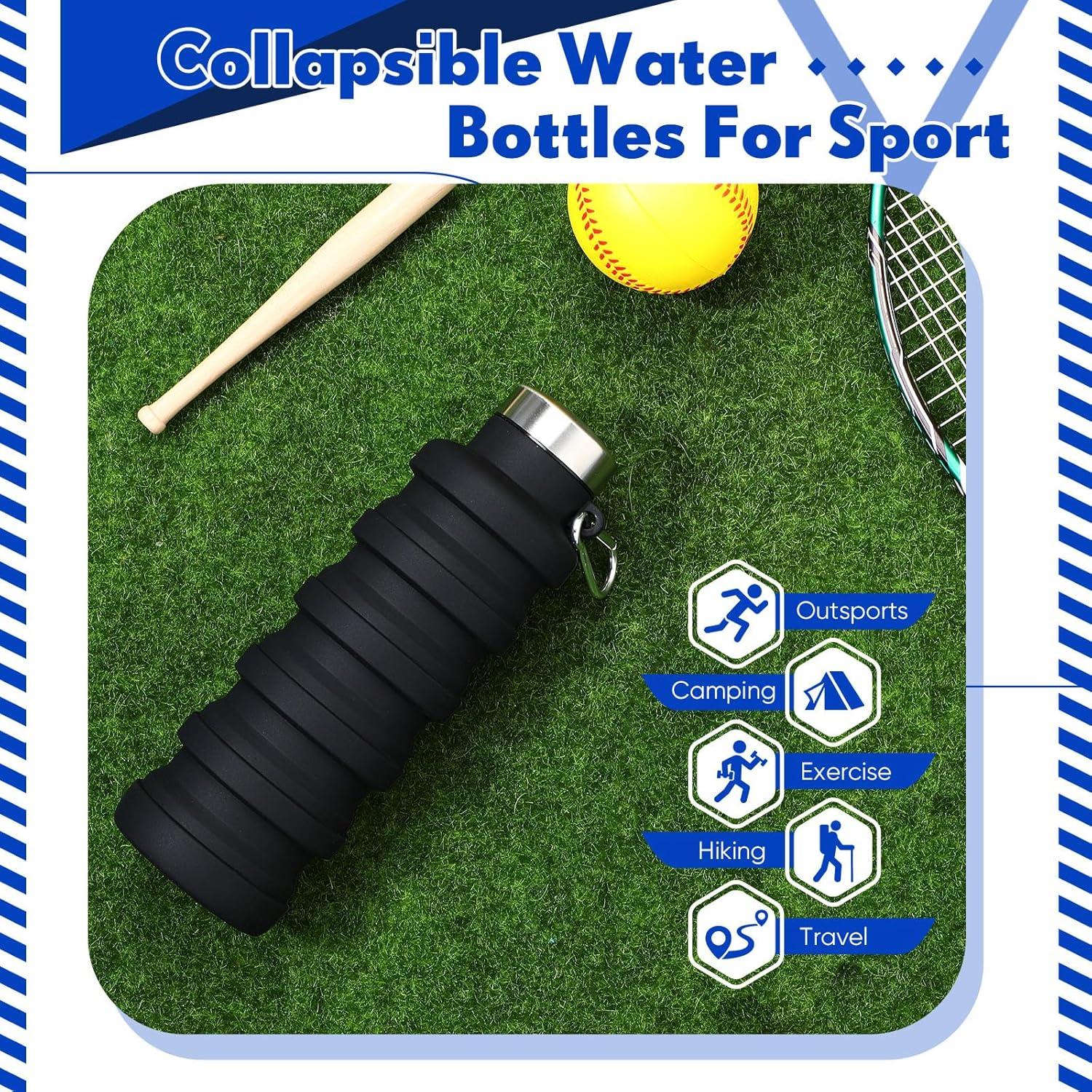 Botella de Agua Plegable Baderke 500ml Silicona Reutilizable