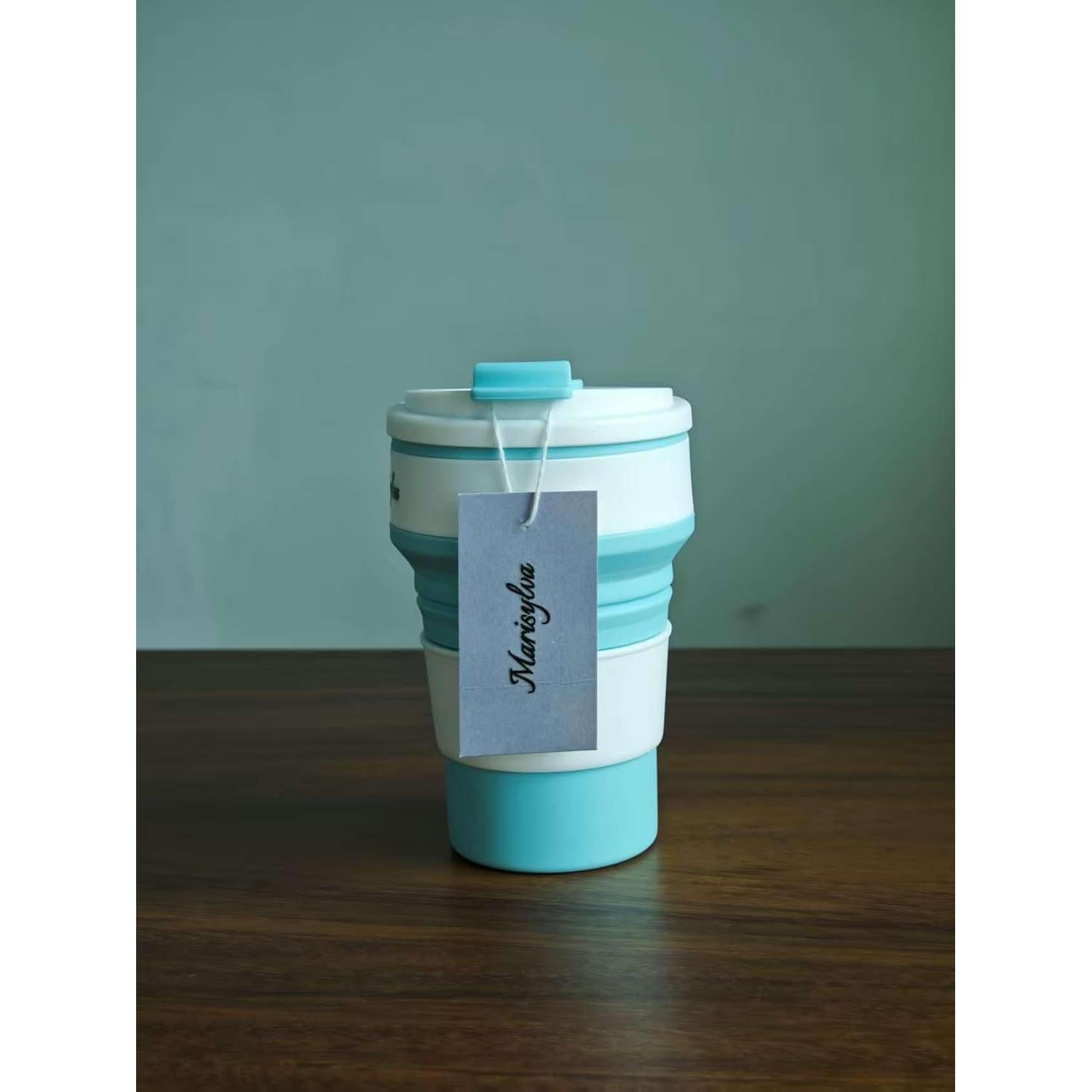 Botella de Agua Colapsable Marisylva 355ml Azul Plegable