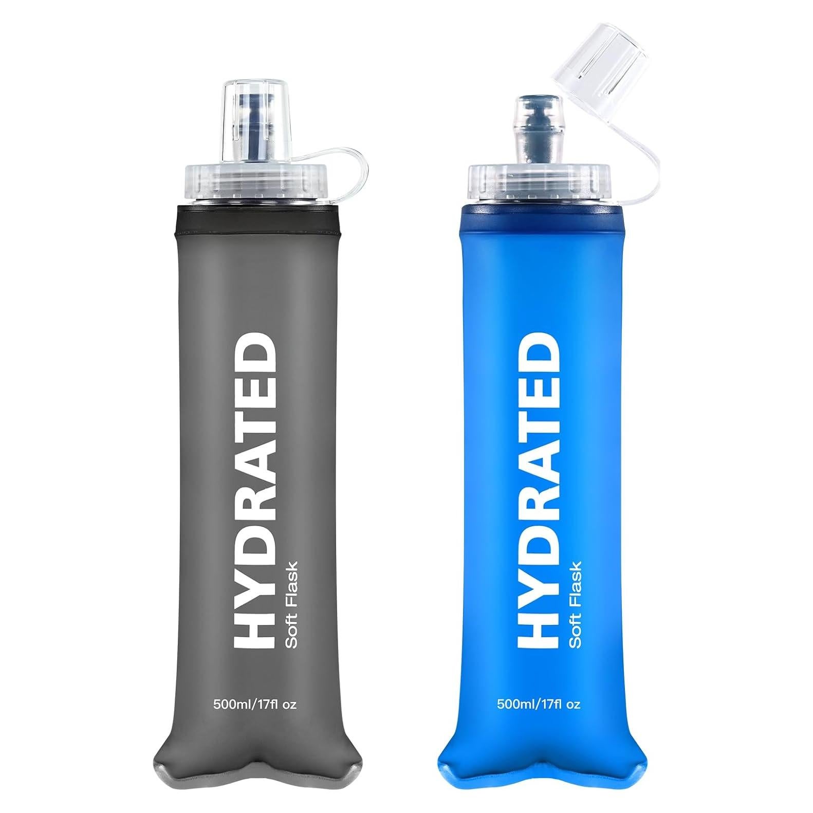 Botellas de Agua Plegables WEMEET 500ml 2Pack Libre de BPA