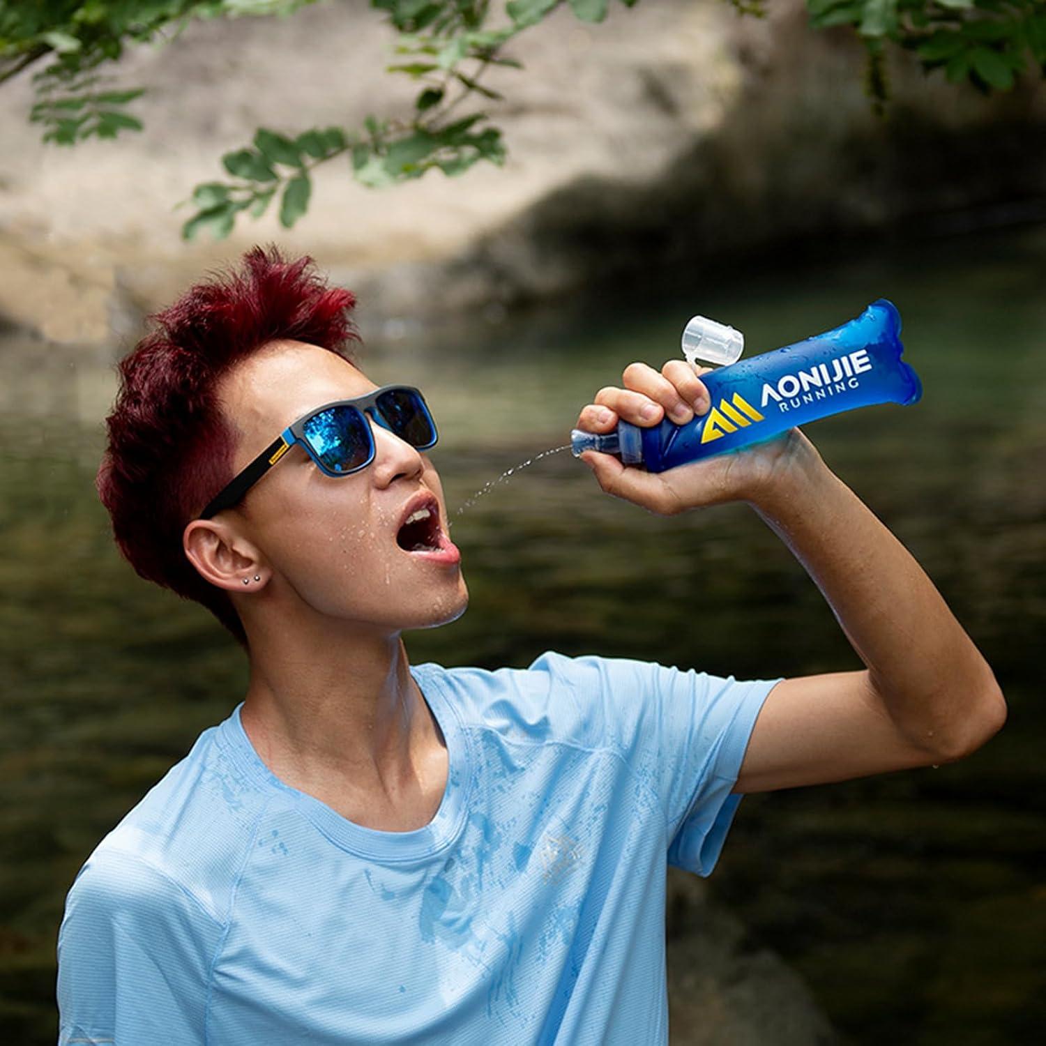 Botellas de Agua Suaves AONIJIE 500ml Plegables para Correr