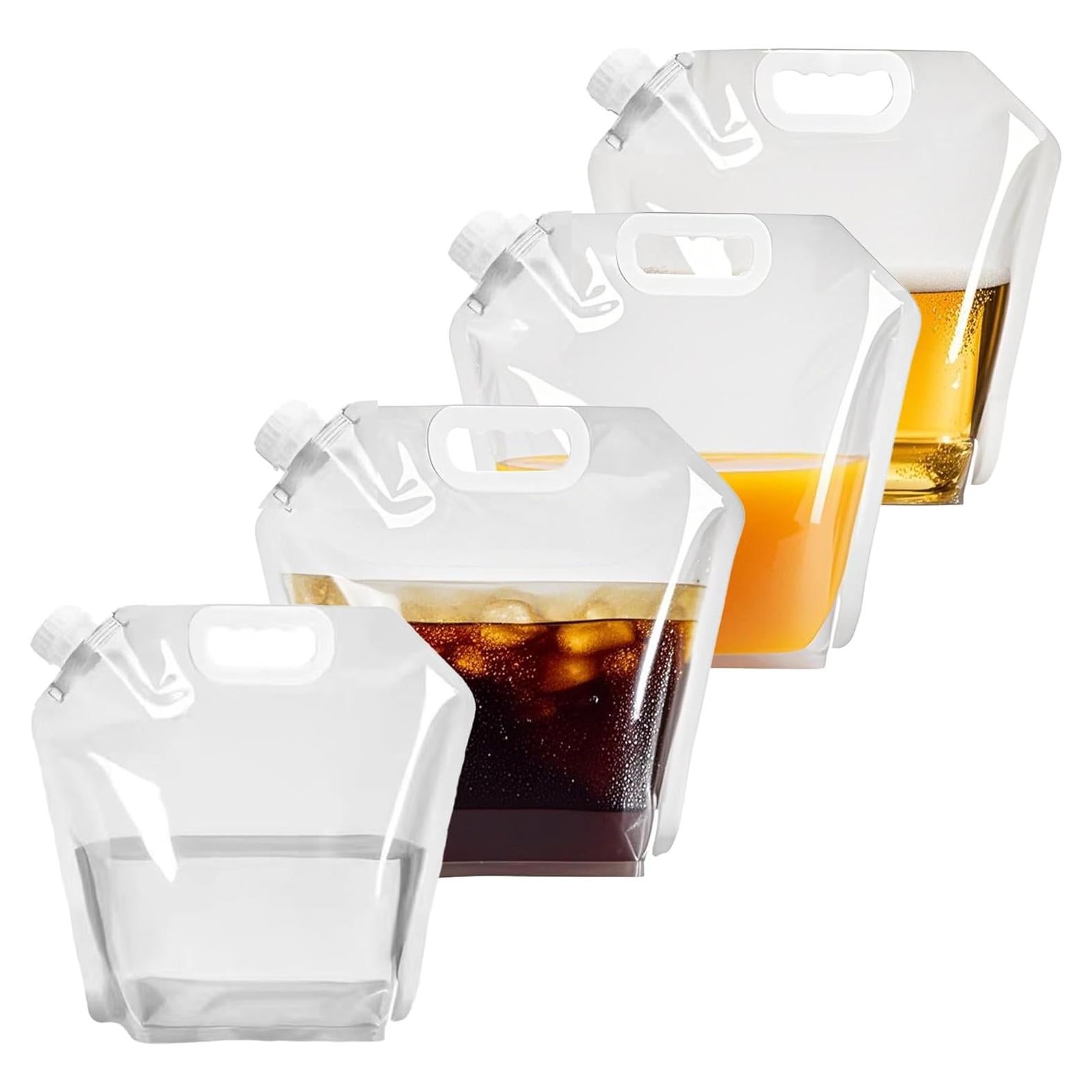 Paquete de 4 Jarras Plegables Cosell 5L - Agua Libre de BPA